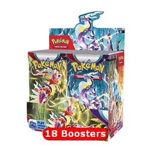 Caja de sobres de Escarlata y Púrpura (18 Boosters) Español