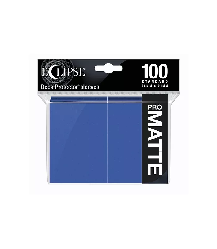 Fundas Eclipse Matte Standard Ultra Pro Color Pacific Blue - Paquete de 100