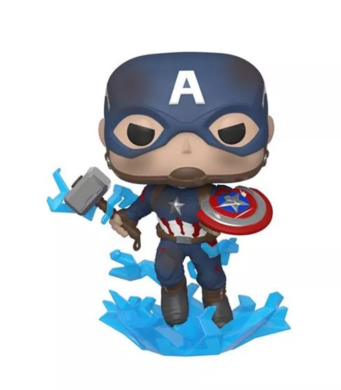 Funko POP Captain America with Broken Shield & Mjölnir - Marvel