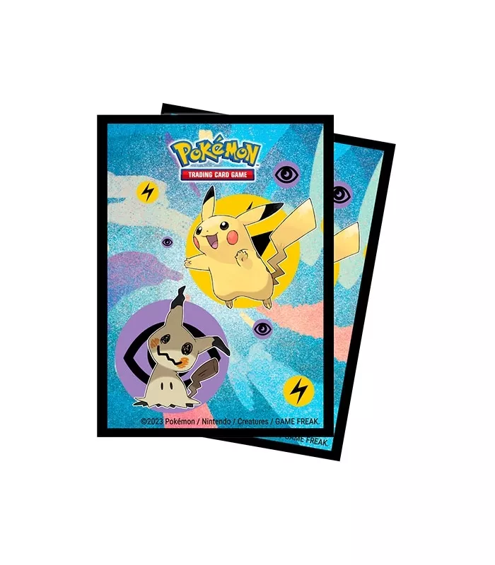 Fundas para cartas Pokémon Pikachu y Mimikyu
