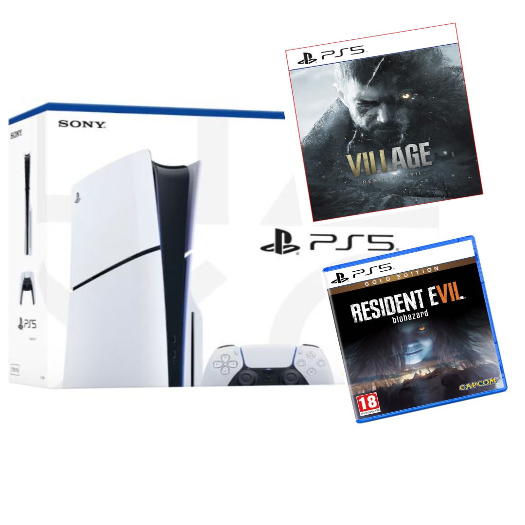 Pack PlayStation 5 y Resident Evil 7 Biohazard + Resident Evil 8 Village