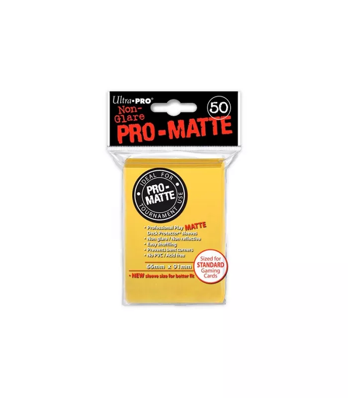 Fundas Standard Pro Matte Amarillo (50 fundas) Ultra Pro