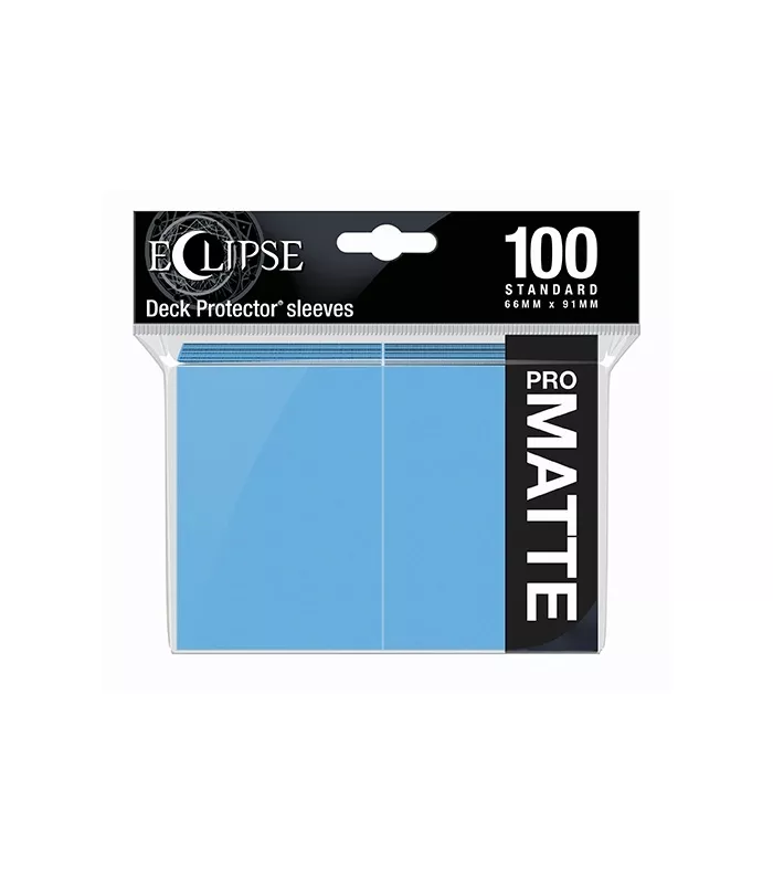 Fundas Eclipse Matte Standard Ultra Pro Color Sky Blue - Paquete de 100