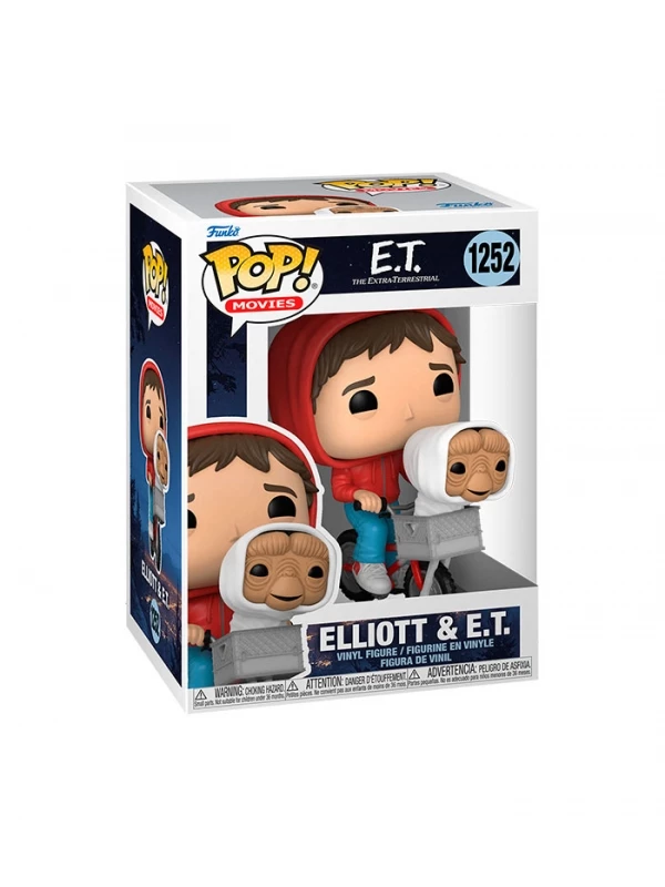 Funko POP Elliott con ET en bicicleta E.T. el extraterrestre