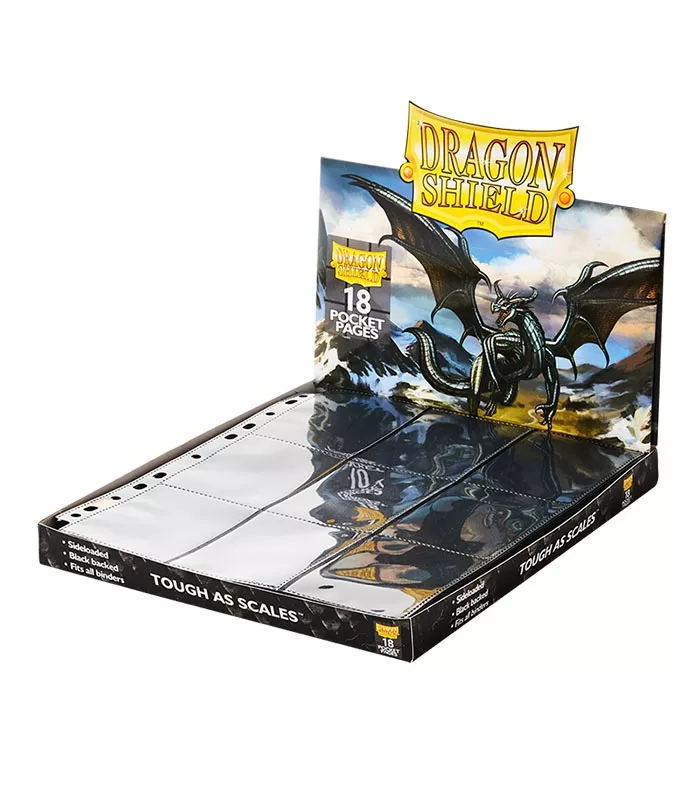 Páginas de 18 bolsillos para cartas standard Dragon Shield
