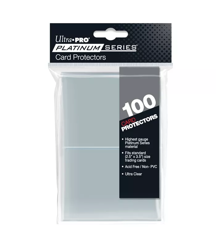Fundas Standard Platinum Series 2-1/2" X 3-1/2" Transparente (100 fundas) Ultra Pro.