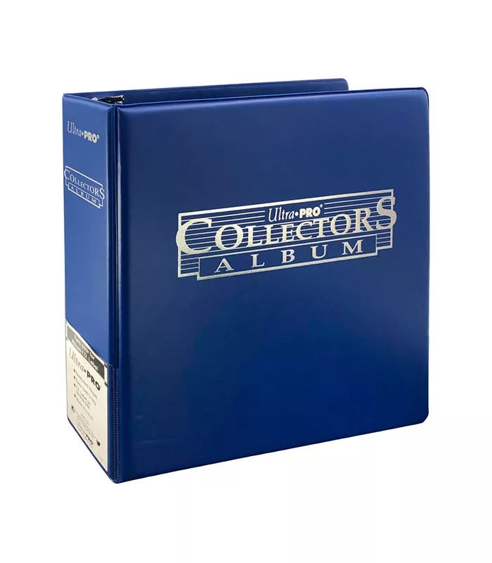 Collector's Card Ultra Pro. Album de tres anillas. Color Cobalto.