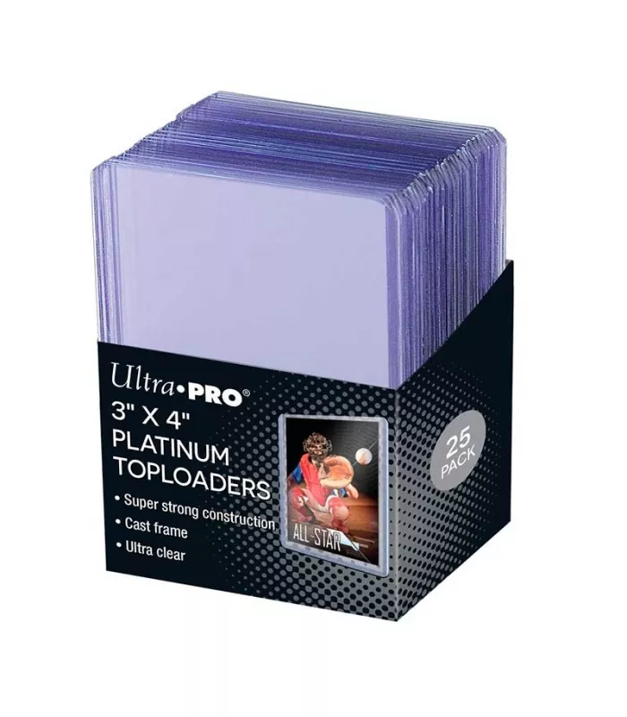 Fundas Standard Ultra Clear Platinum Toploader (25 Unidades) - Ultra Pro
