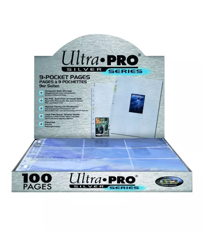 Ultra Pro Silver Series, páginas con 9 bolsillos