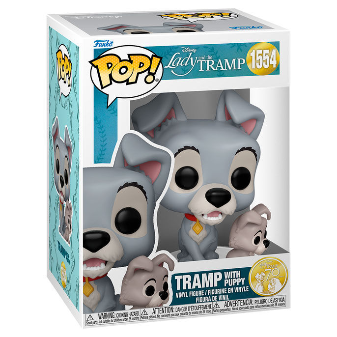 Funko Pop Tramp with puppy Disney