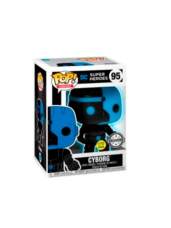Funko POP Cyborg Silhouette Brilla en la oscuridad - DC Comics
