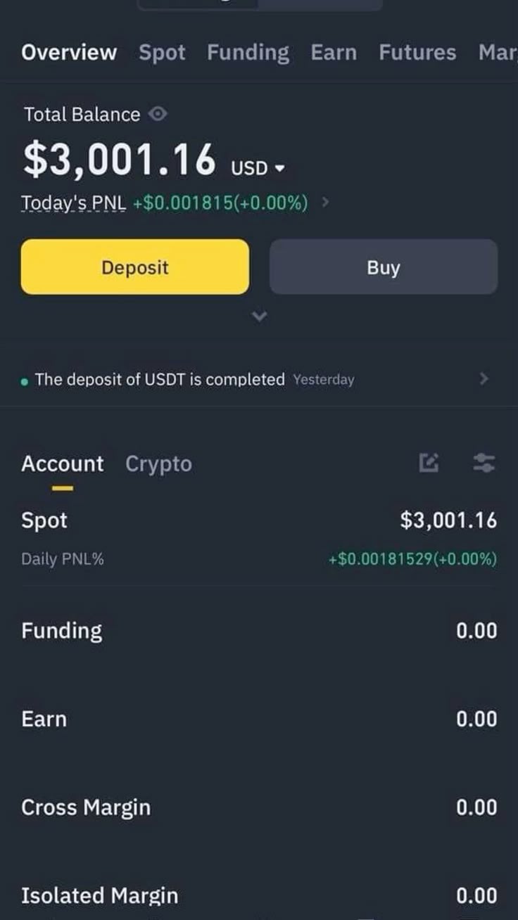 BINANCE ACCOUNT 2500/3500 USD