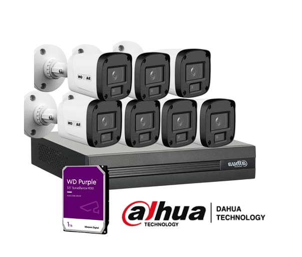 7 CAMARAS DAHUA 1080P (2MEGAPIXELES)