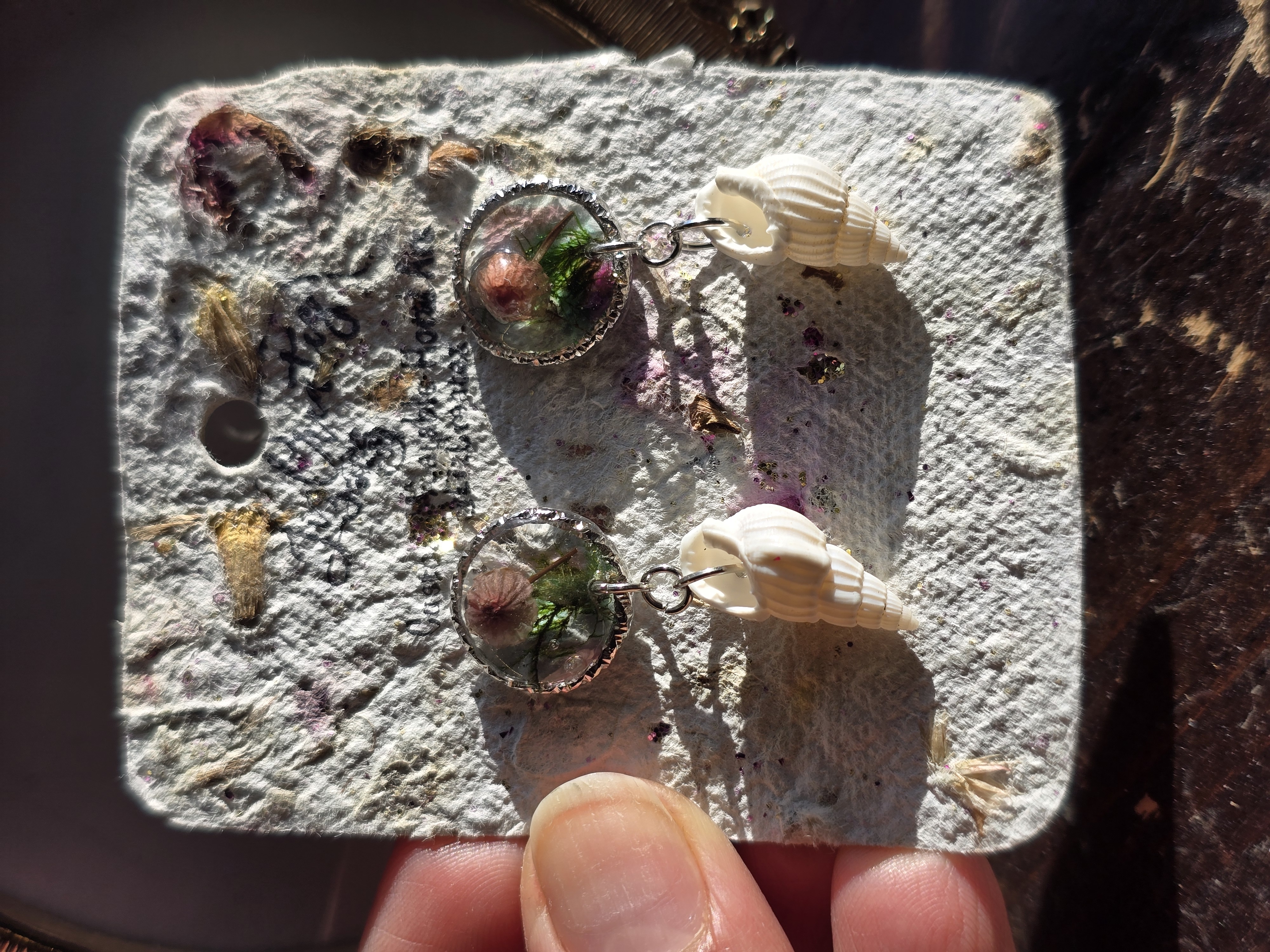 Mini Pink Mushroom Earrings – Magical Meets Coastal