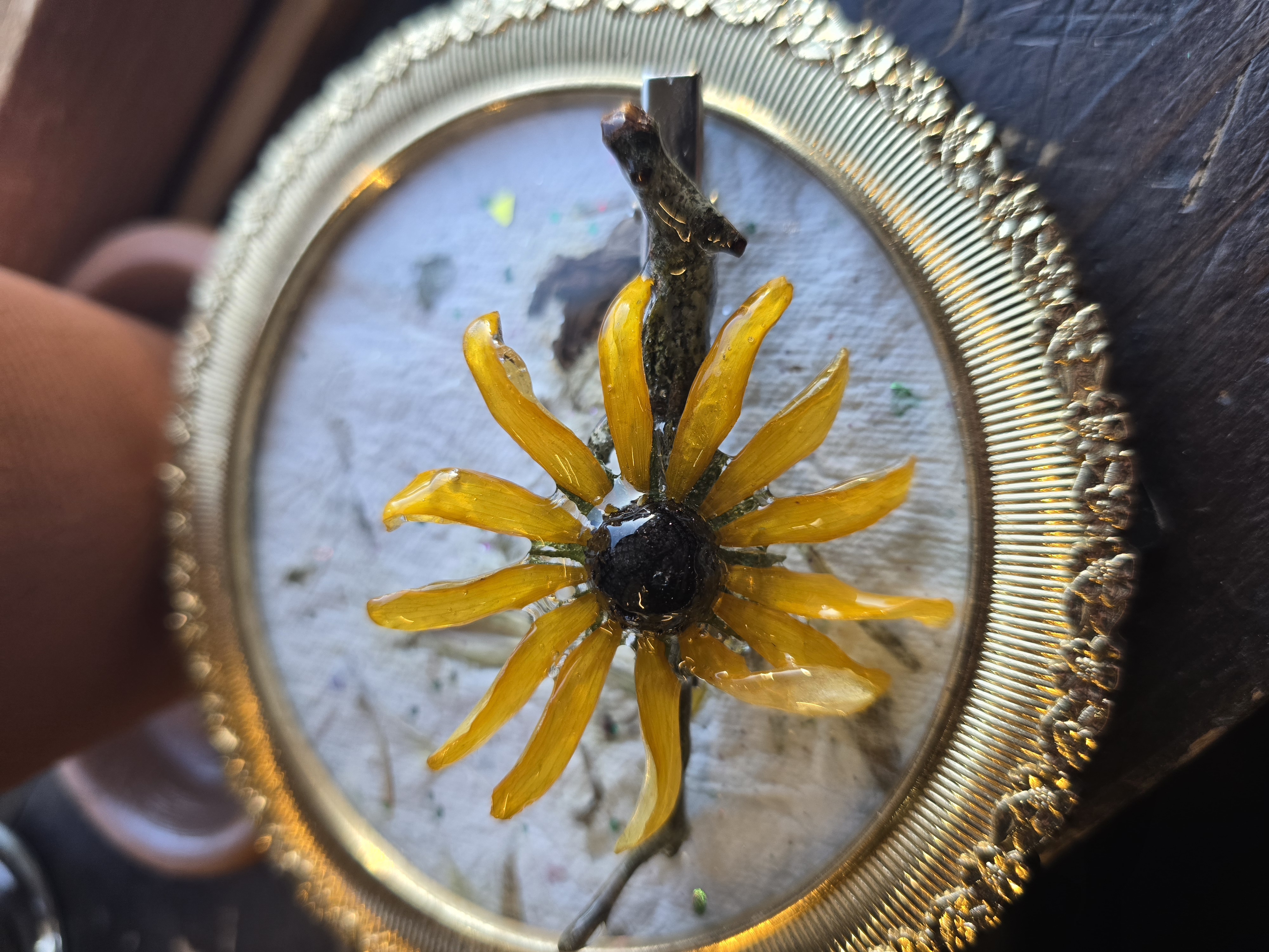 Black-Eyed Susan Hair Pin