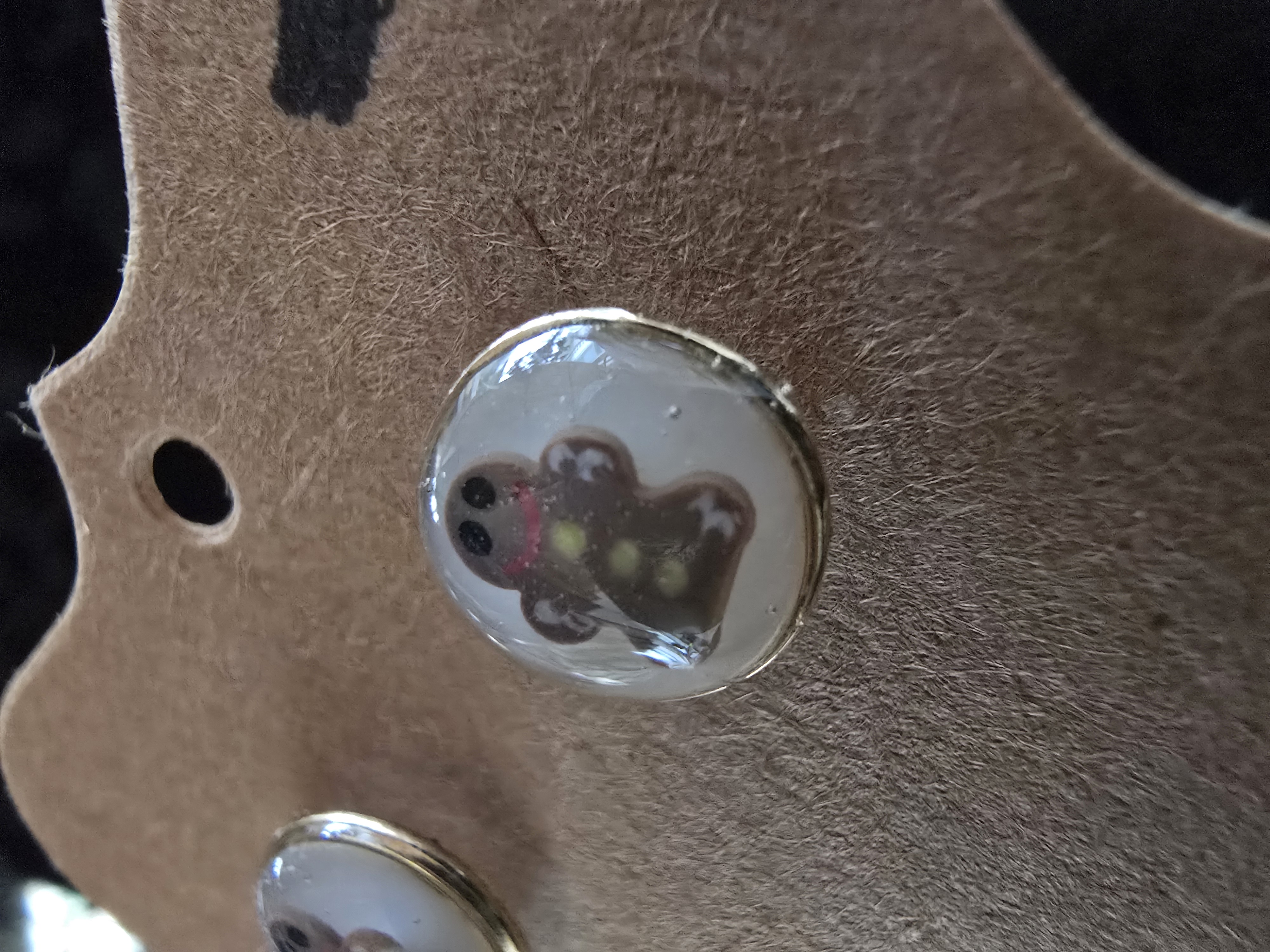 Mini Gingerbread Man Stud Earrings