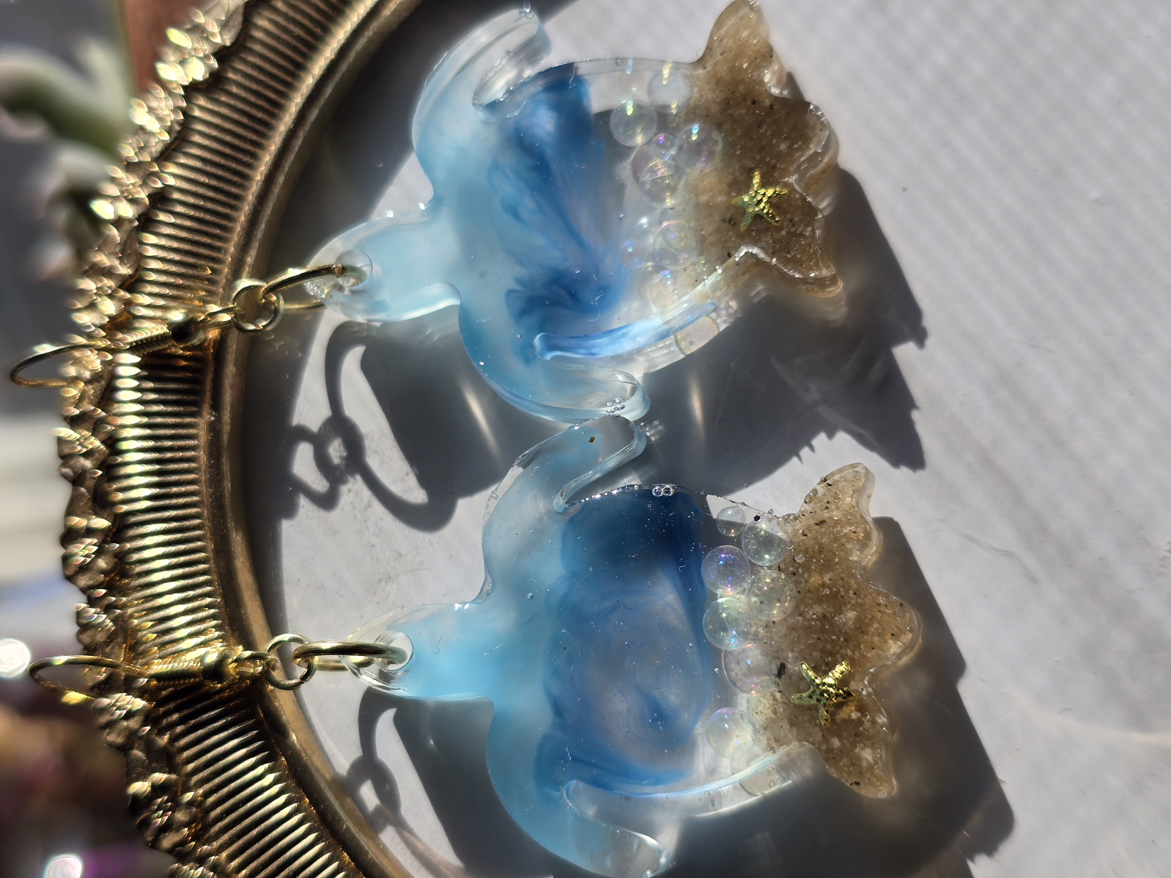 Turtle Earrings with Ocean Vibe