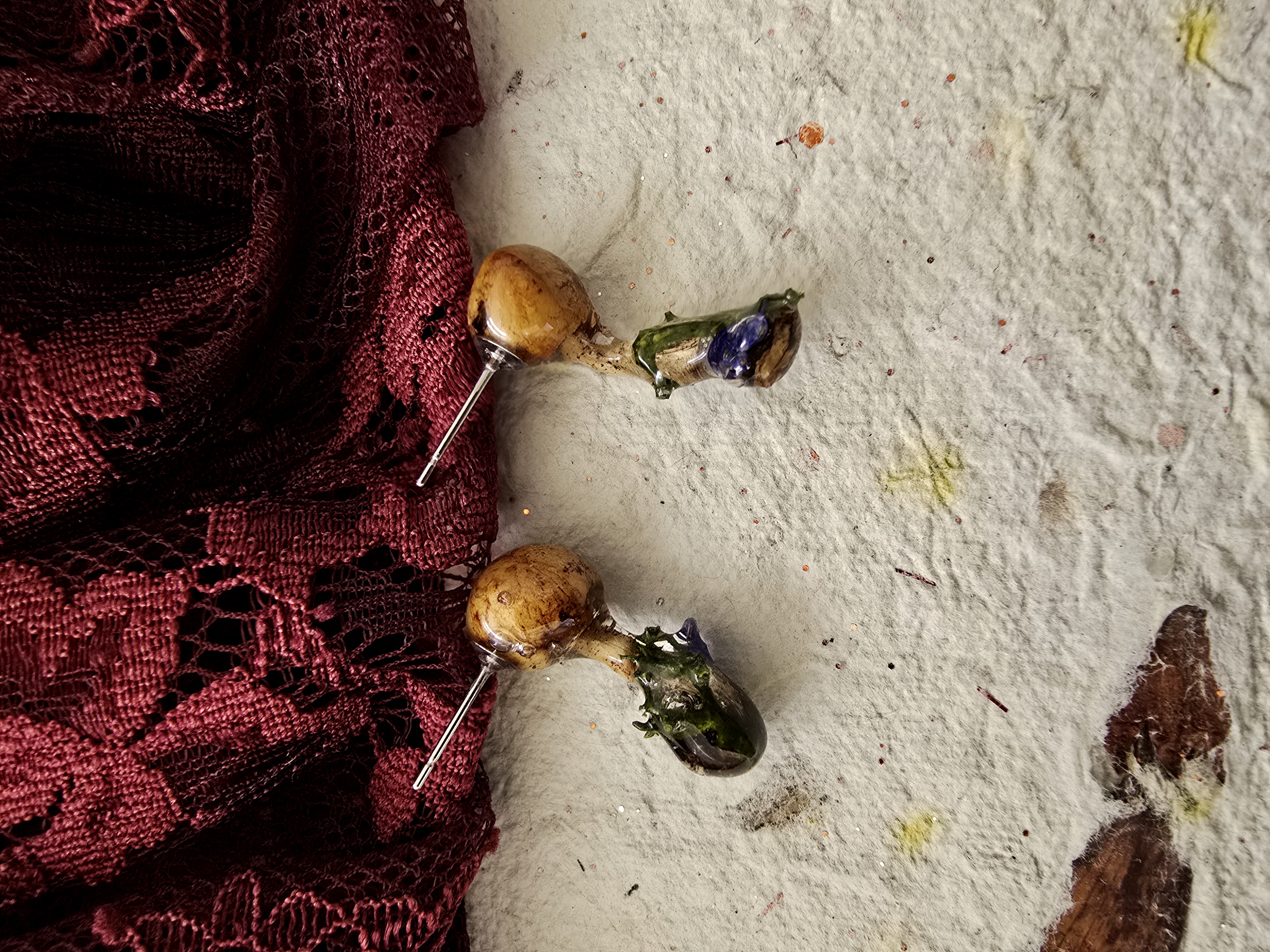 Mushroom Stud Earrings