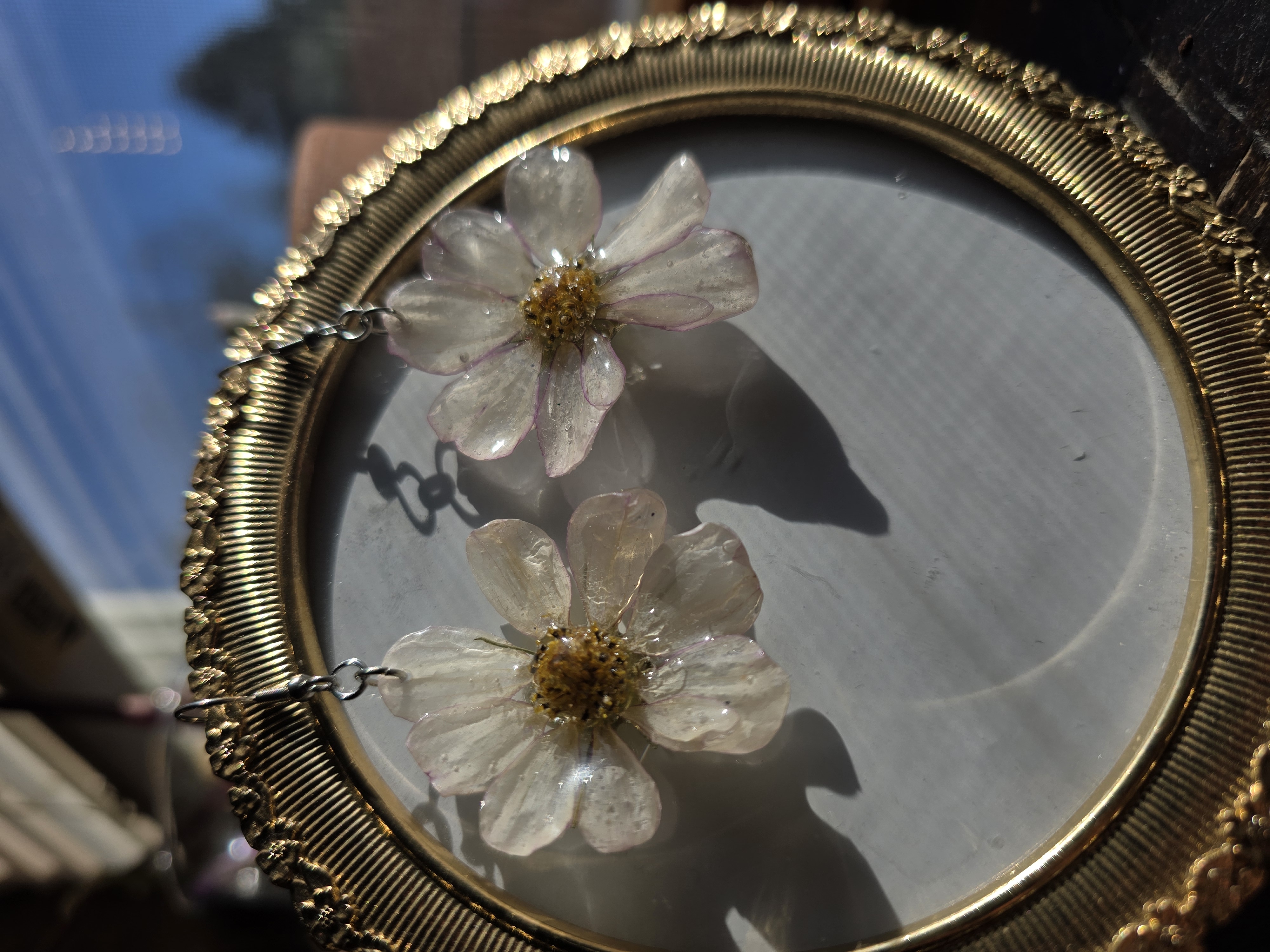 Light Pink Cosmo Flower Earrings