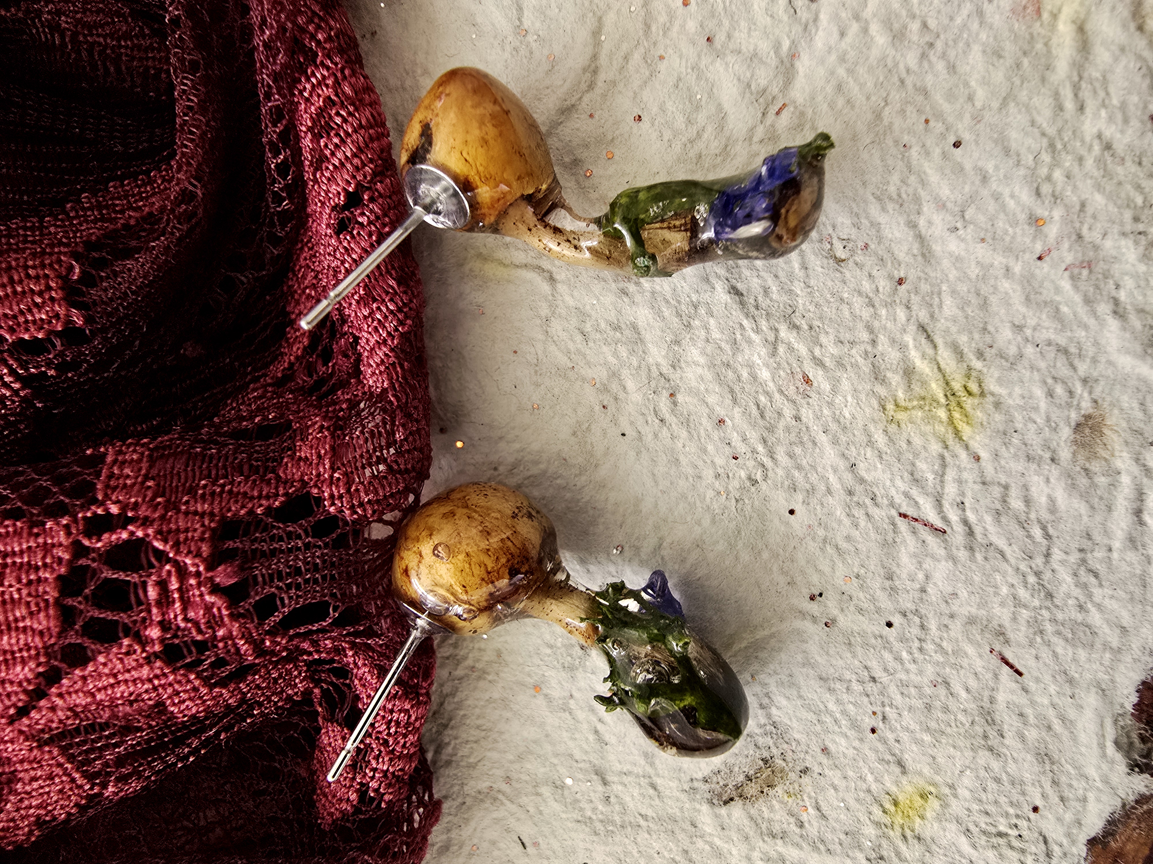Mushroom Stud Earrings