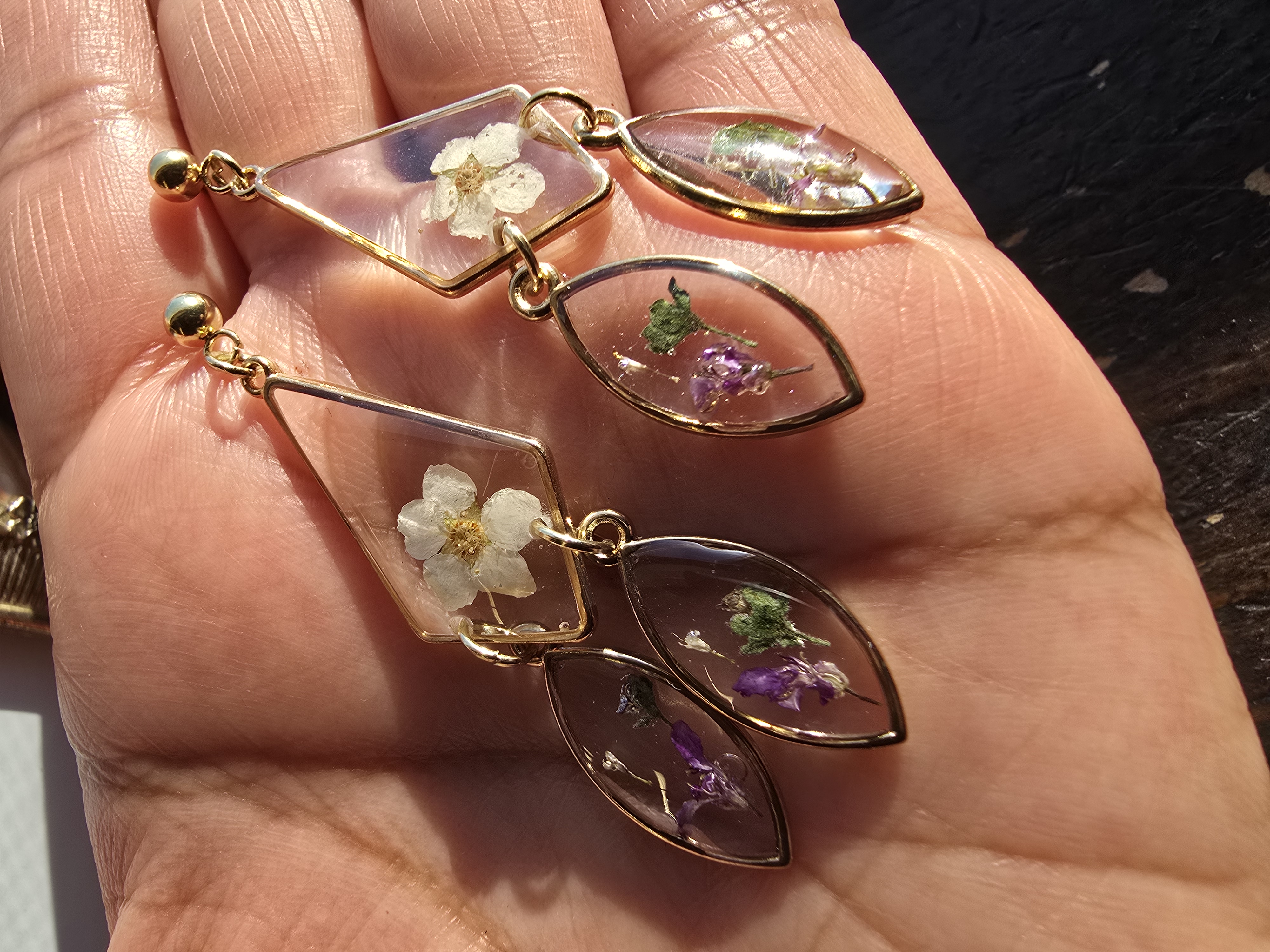 Mixed Tiny Wildflower Dangle Earrings