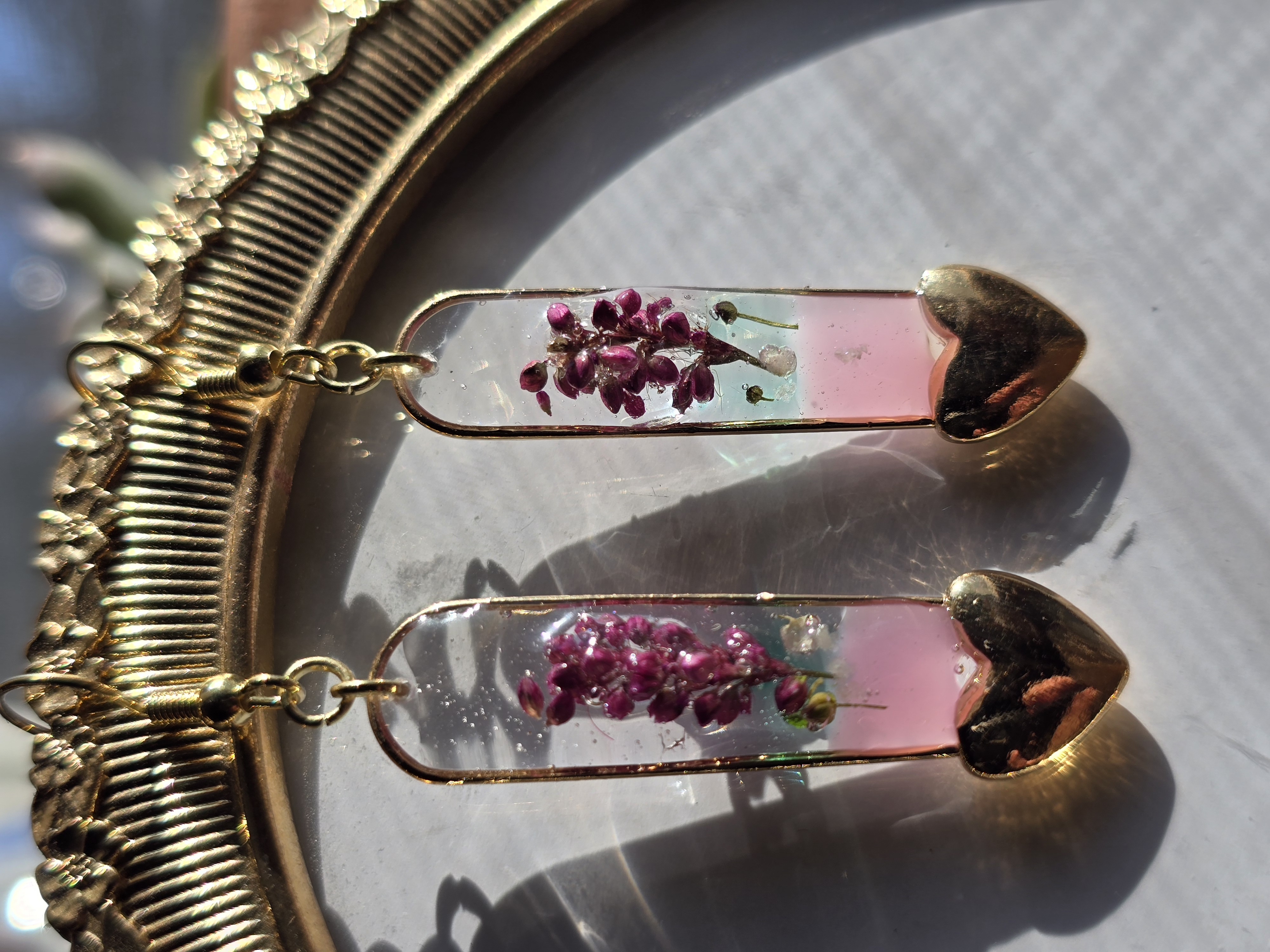 Persicaria maculosa (“Lady’s Thumb”) Earrings