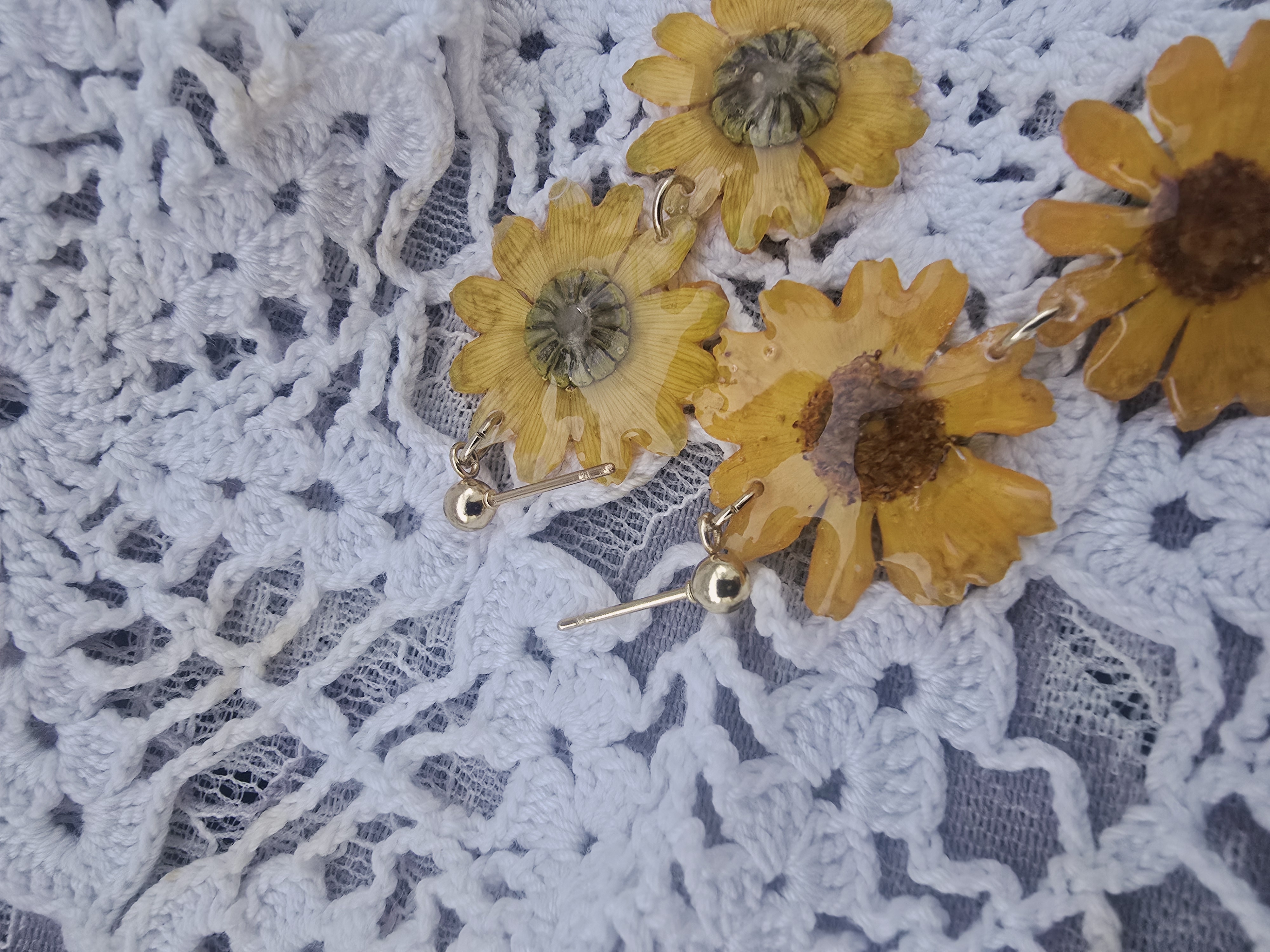 Jackpot Gold Flower Earrings