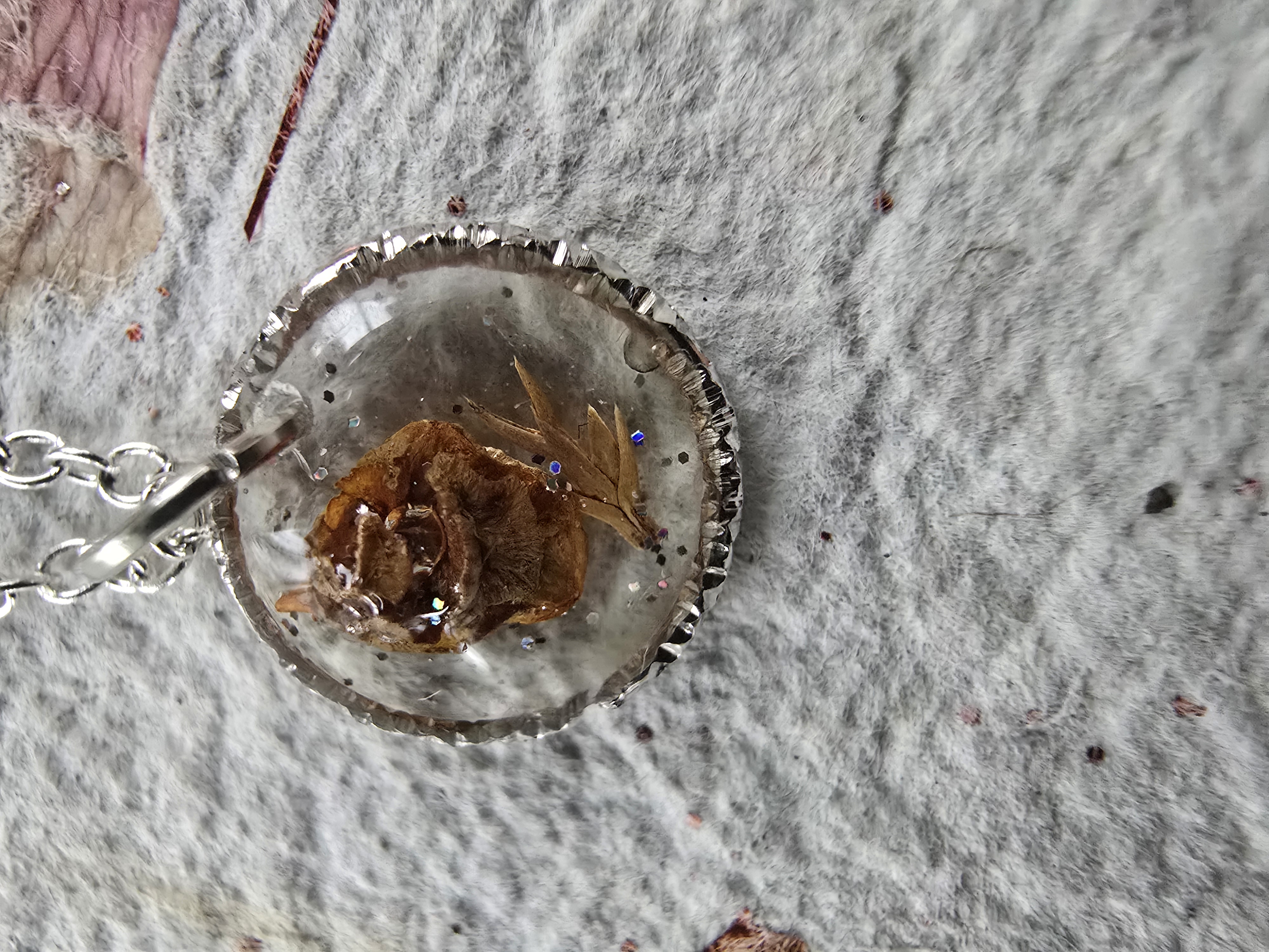 Real Miniature Pinecone Necklace