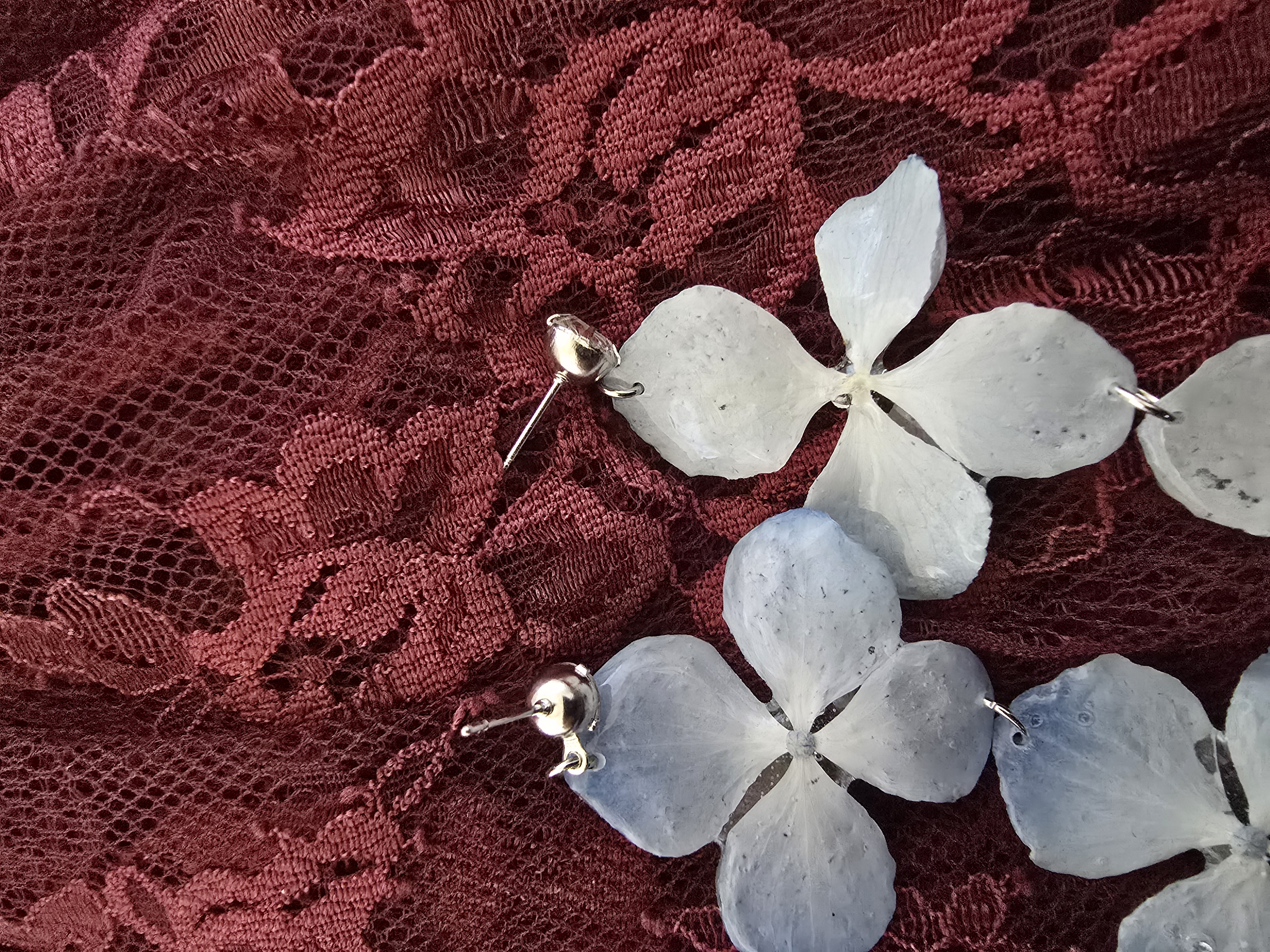 Blue Hydrangea Earrings