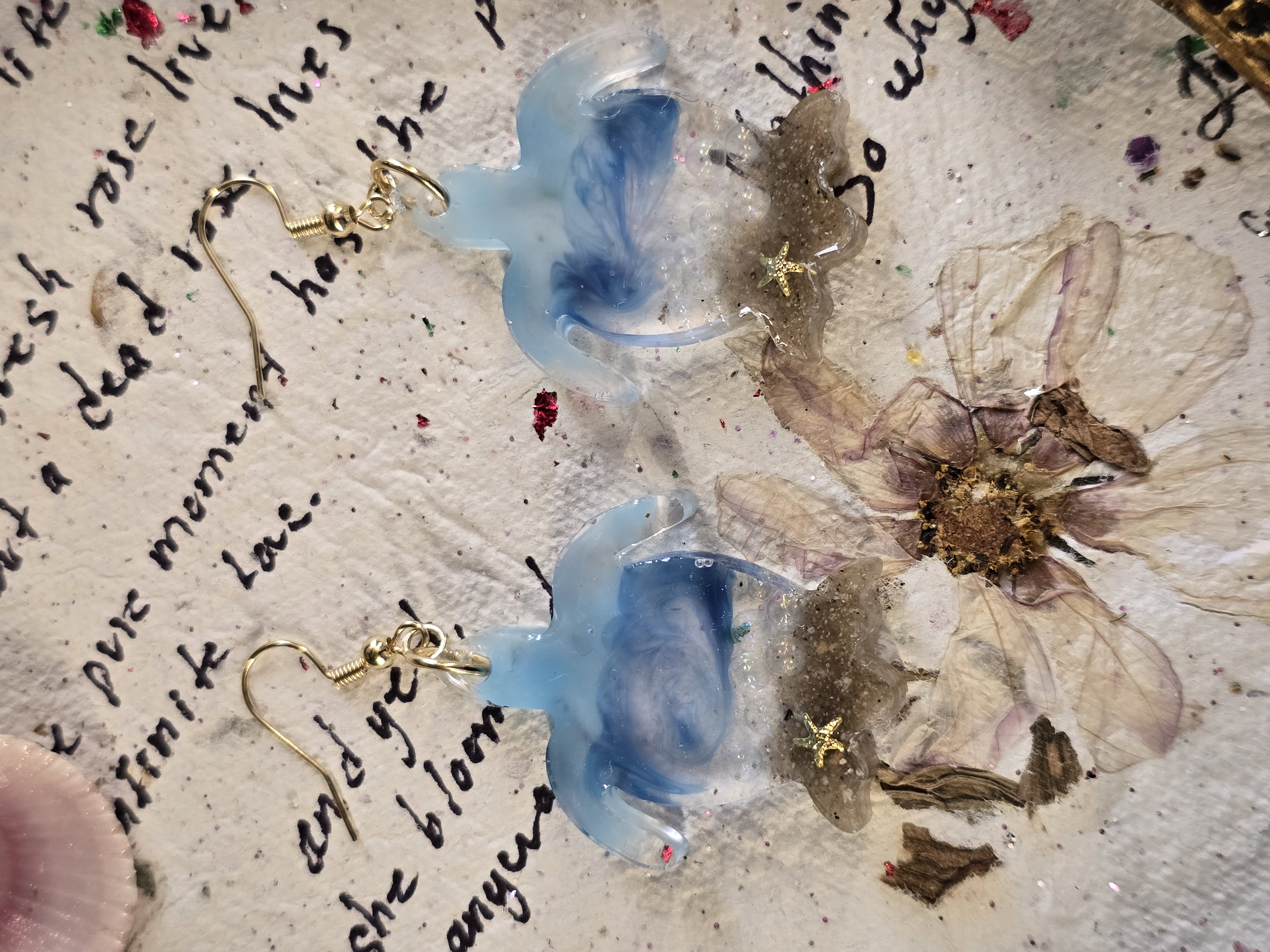 Turtle Earrings with Ocean Vibe