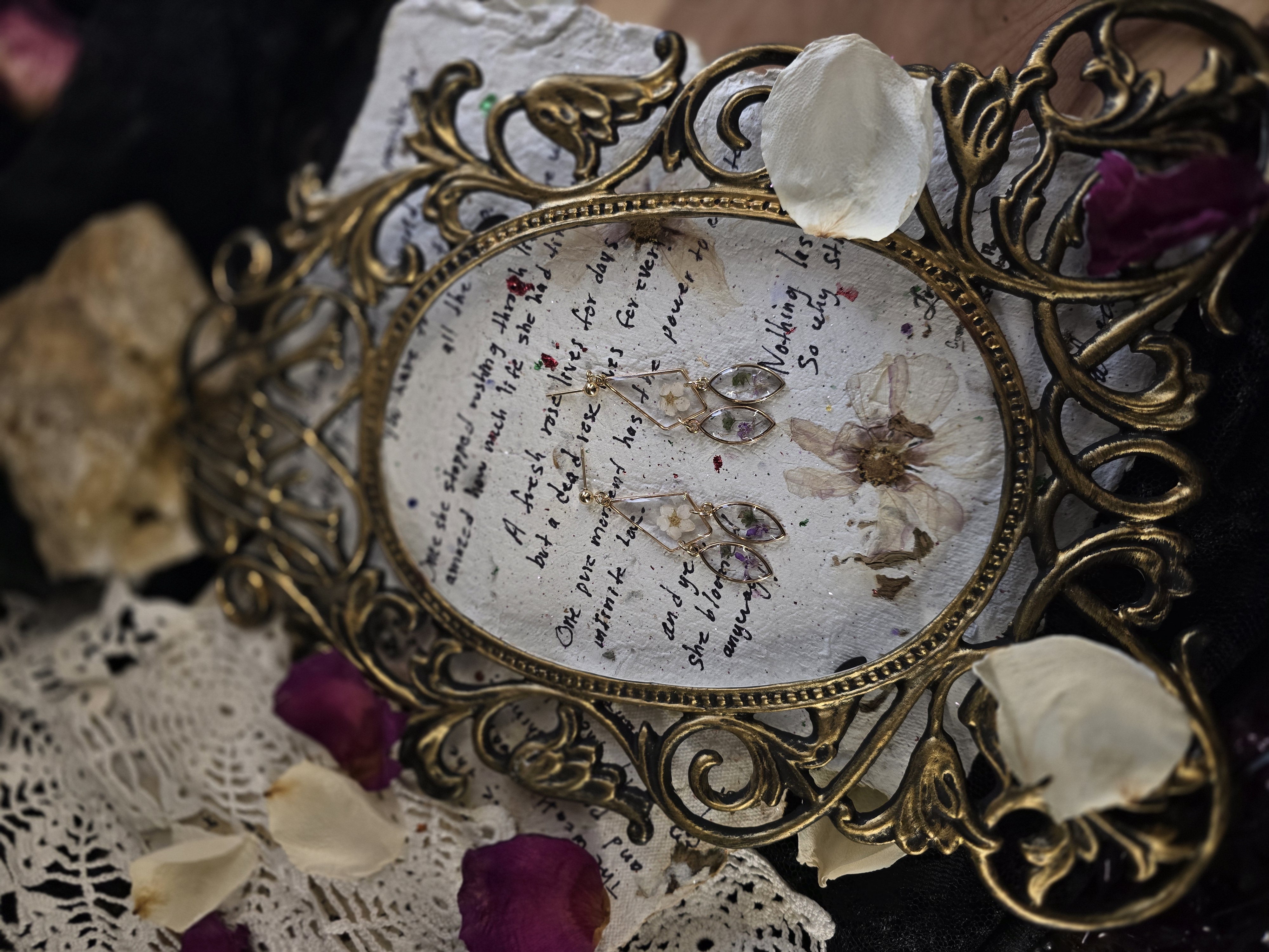 Mixed Tiny Wildflower Dangle Earrings
