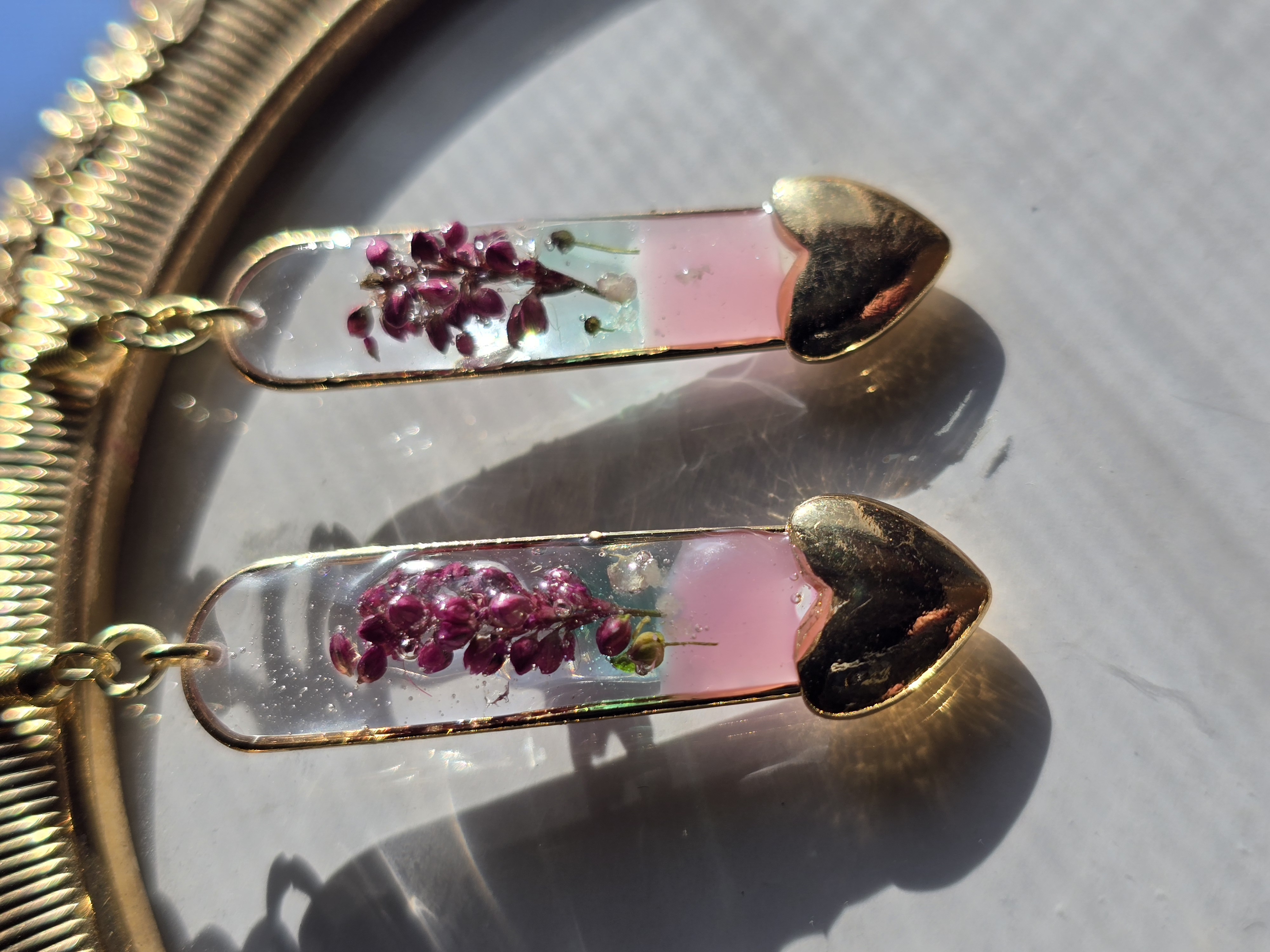 Persicaria maculosa (“Lady’s Thumb”) Earrings