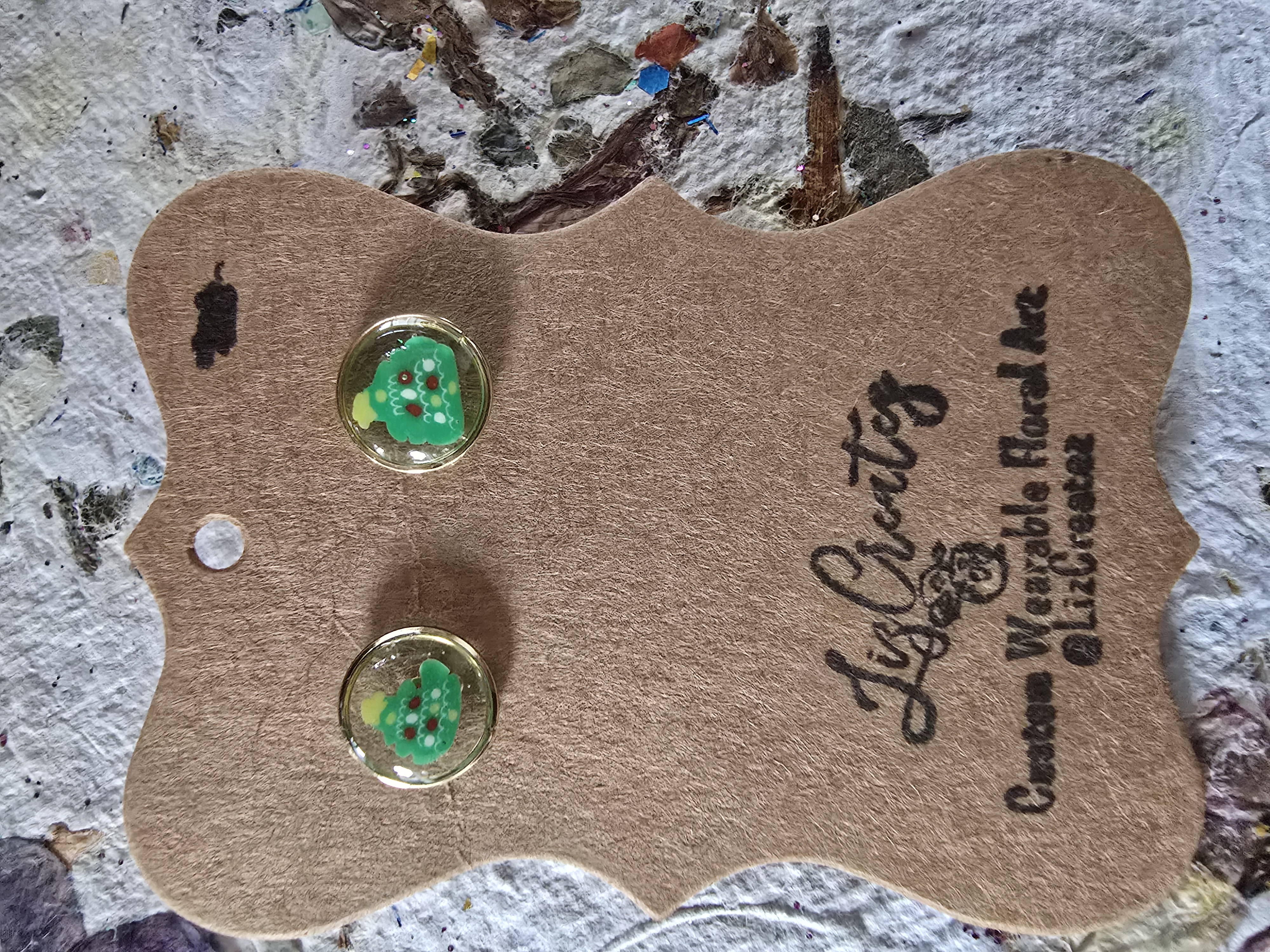 Mini Christmas Tree Stud Earrings