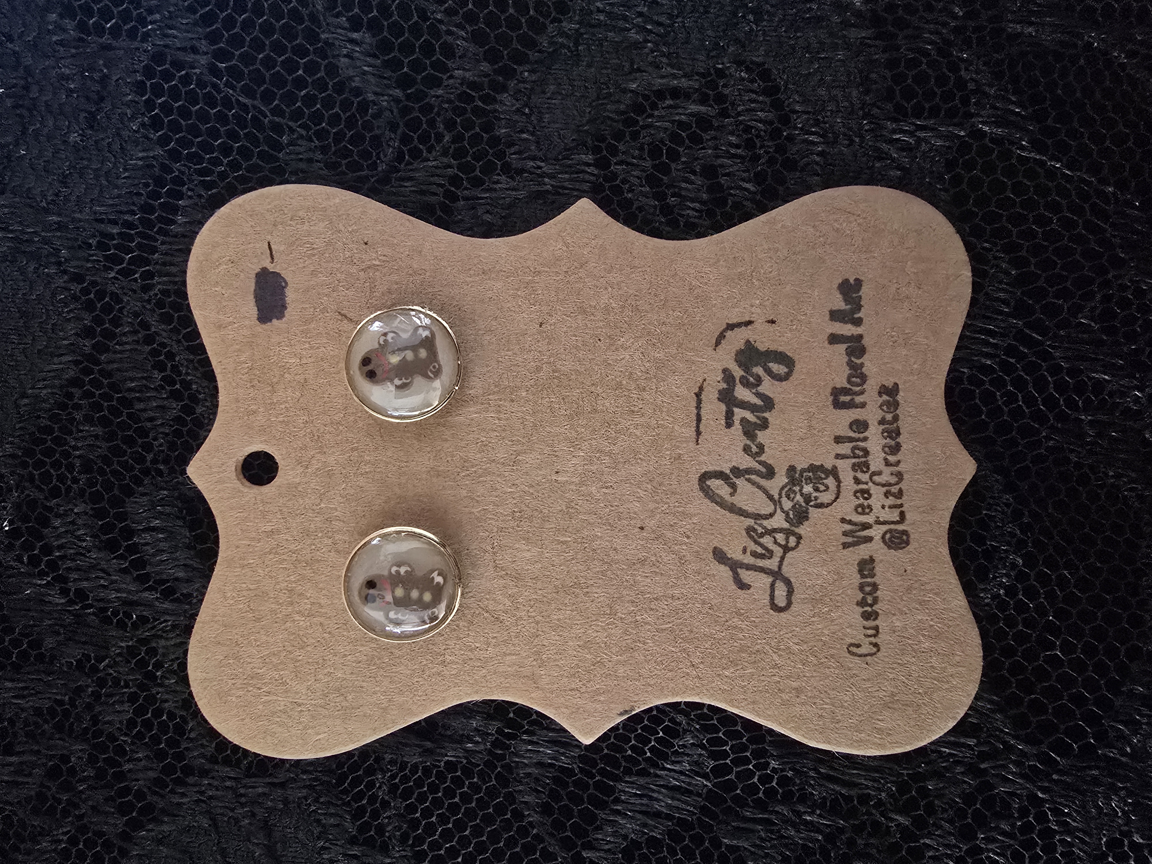 Mini Gingerbread Man Stud Earrings