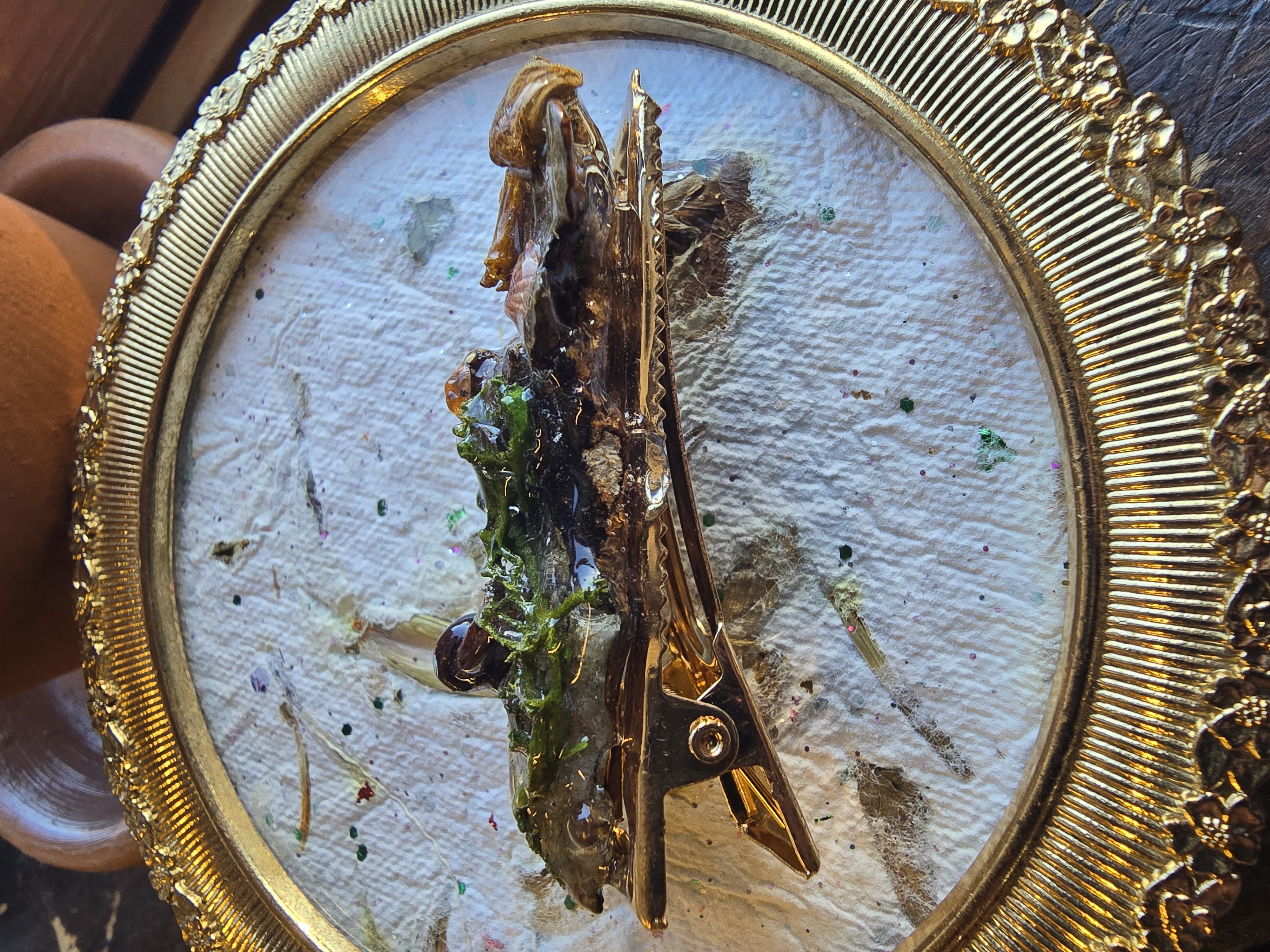 Mini Mushroom Garden Hair Pin