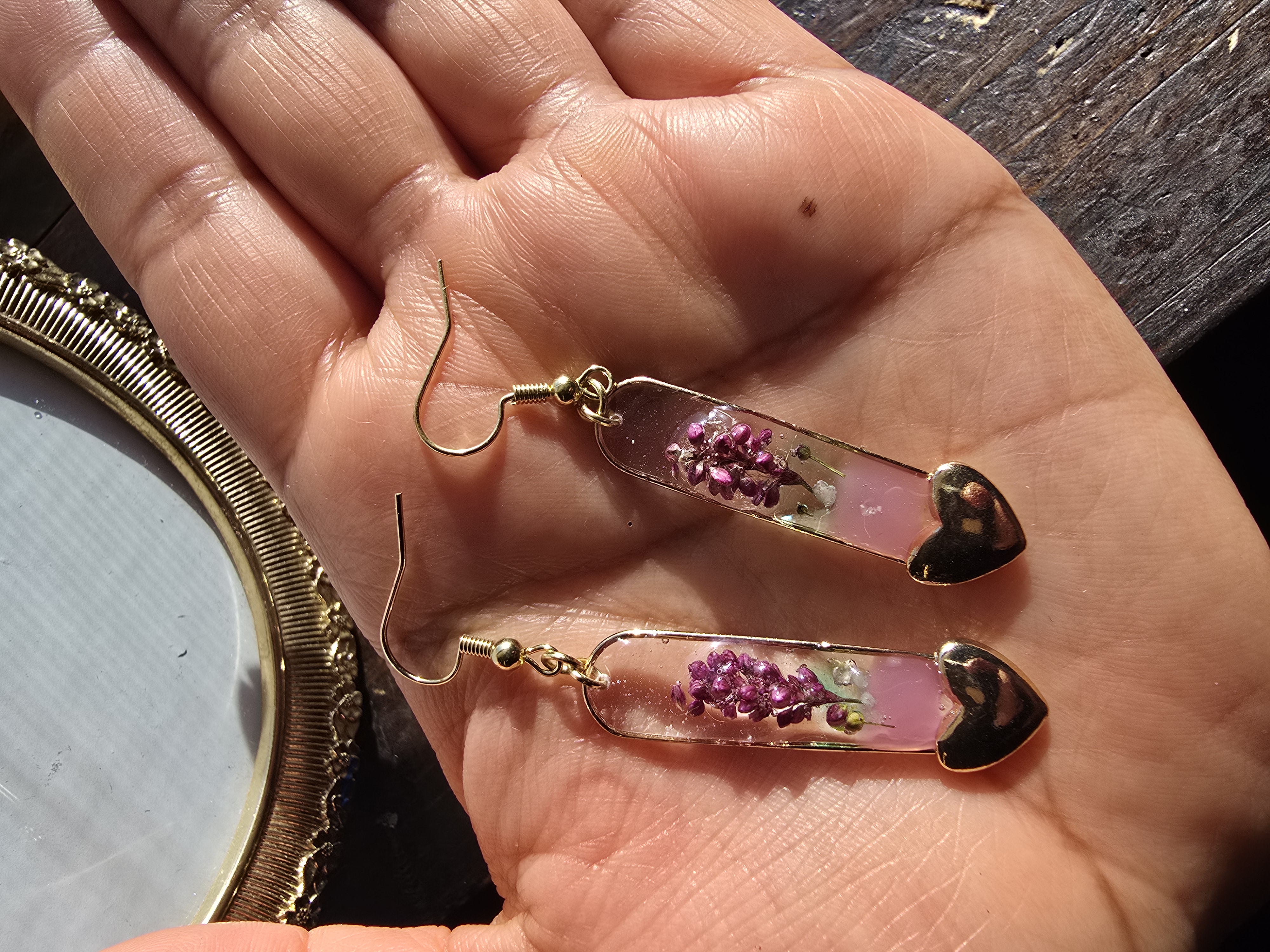 Persicaria maculosa (“Lady’s Thumb”) Earrings