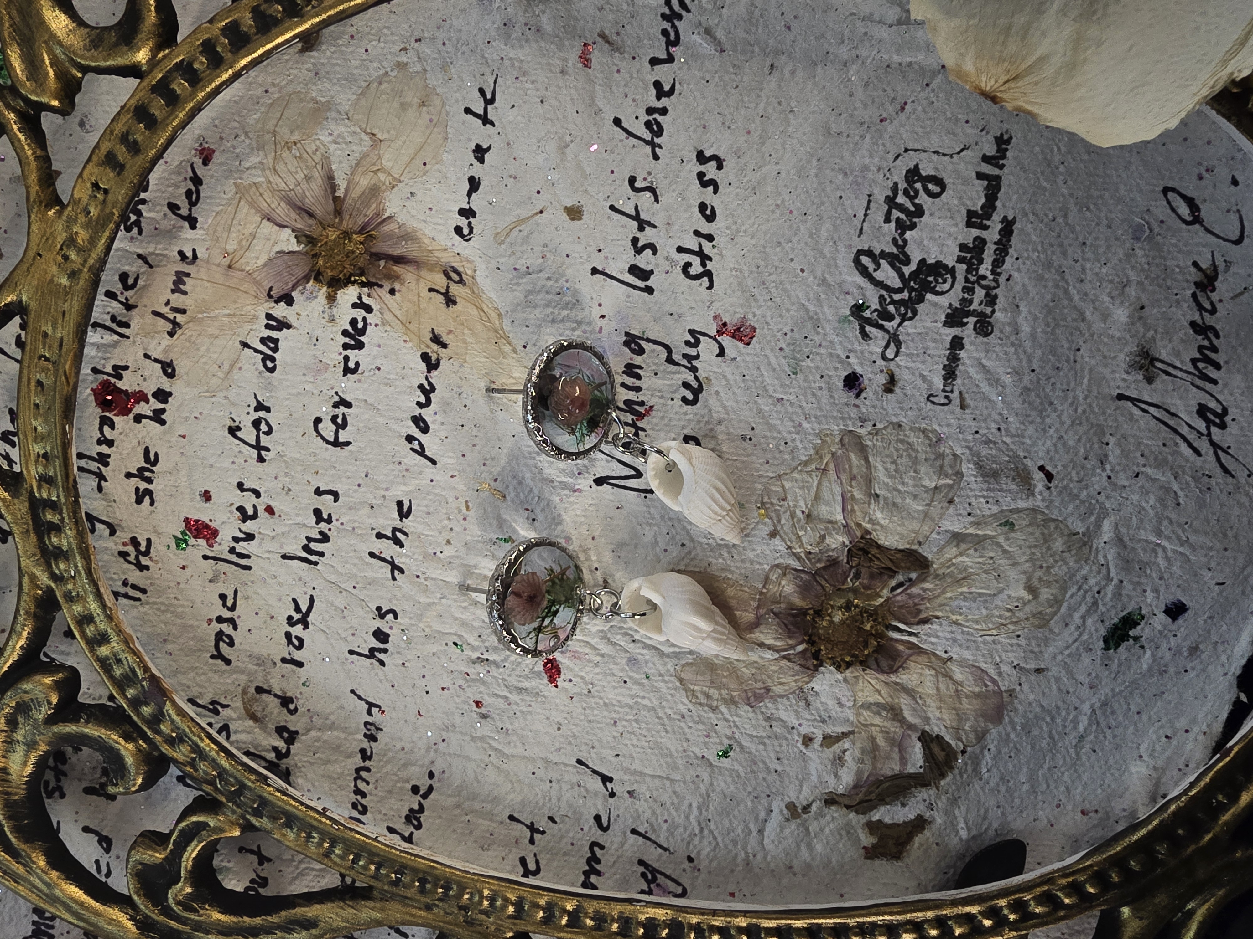 Mini Pink Mushroom Earrings – Magical Meets Coastal