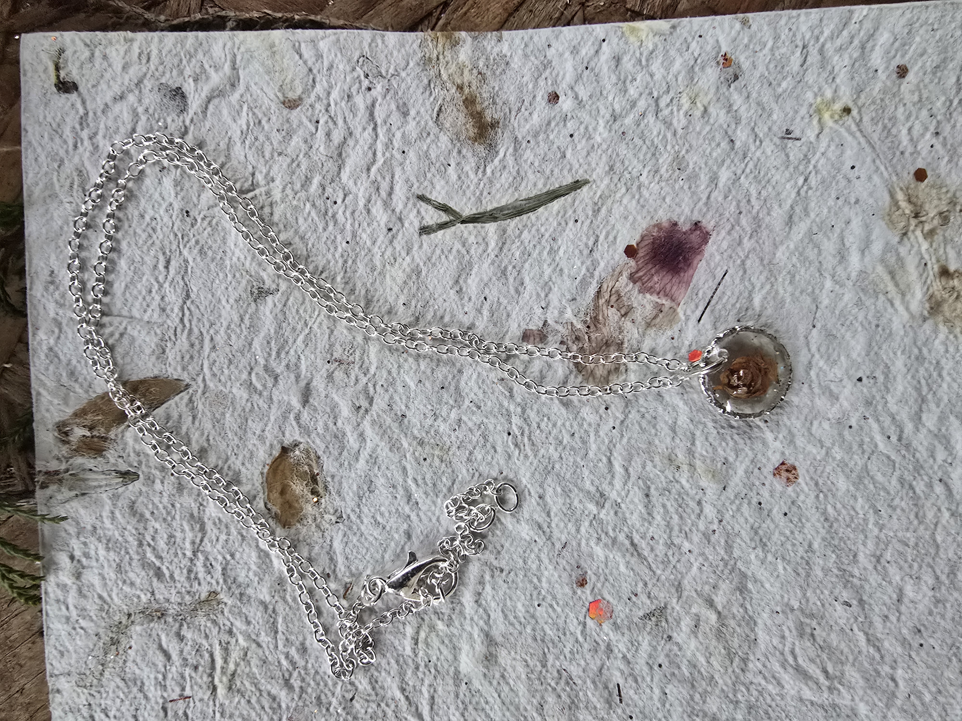 Real Miniature Pinecone Necklace