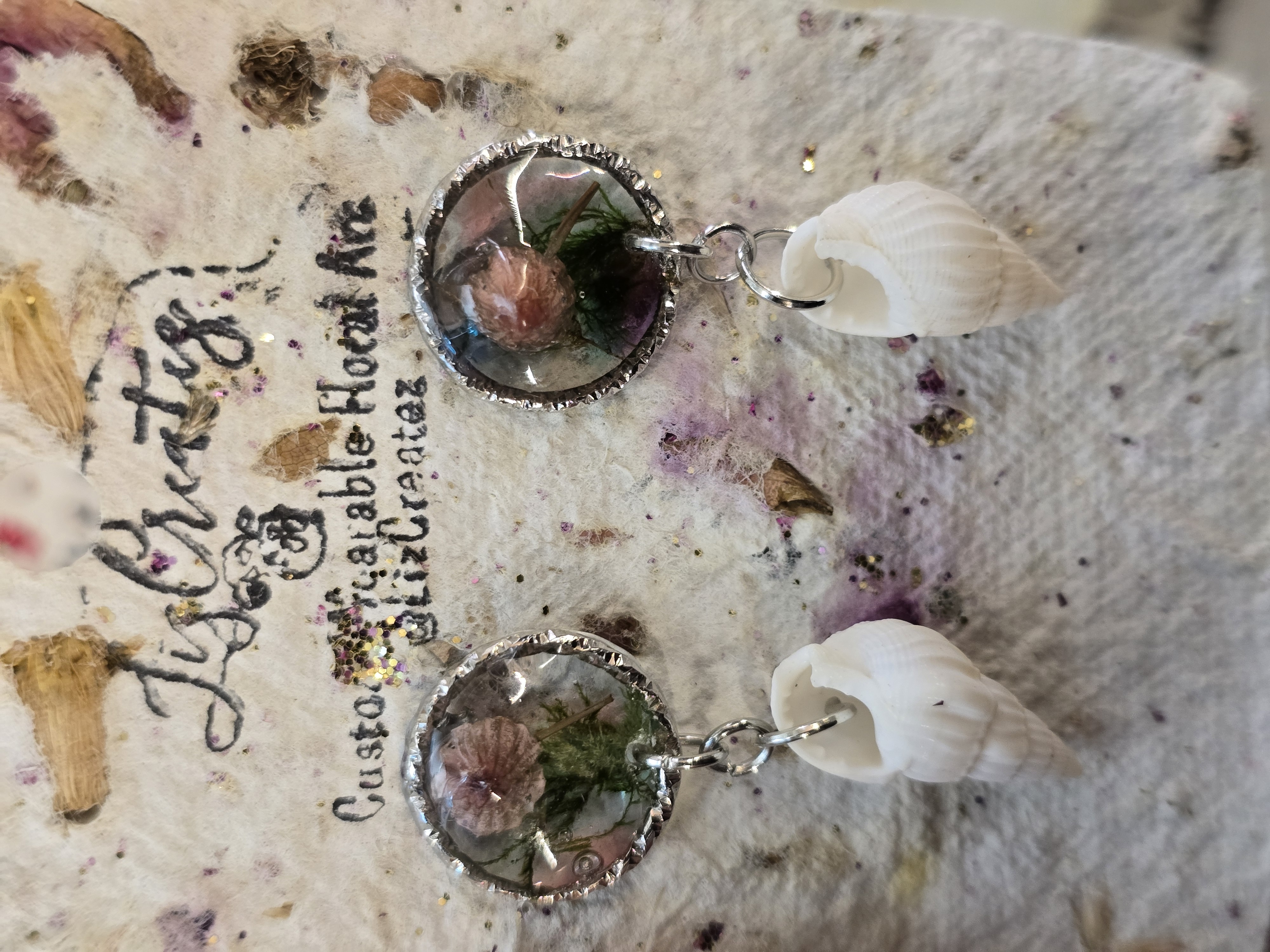 Mini Pink Mushroom Earrings – Magical Meets Coastal