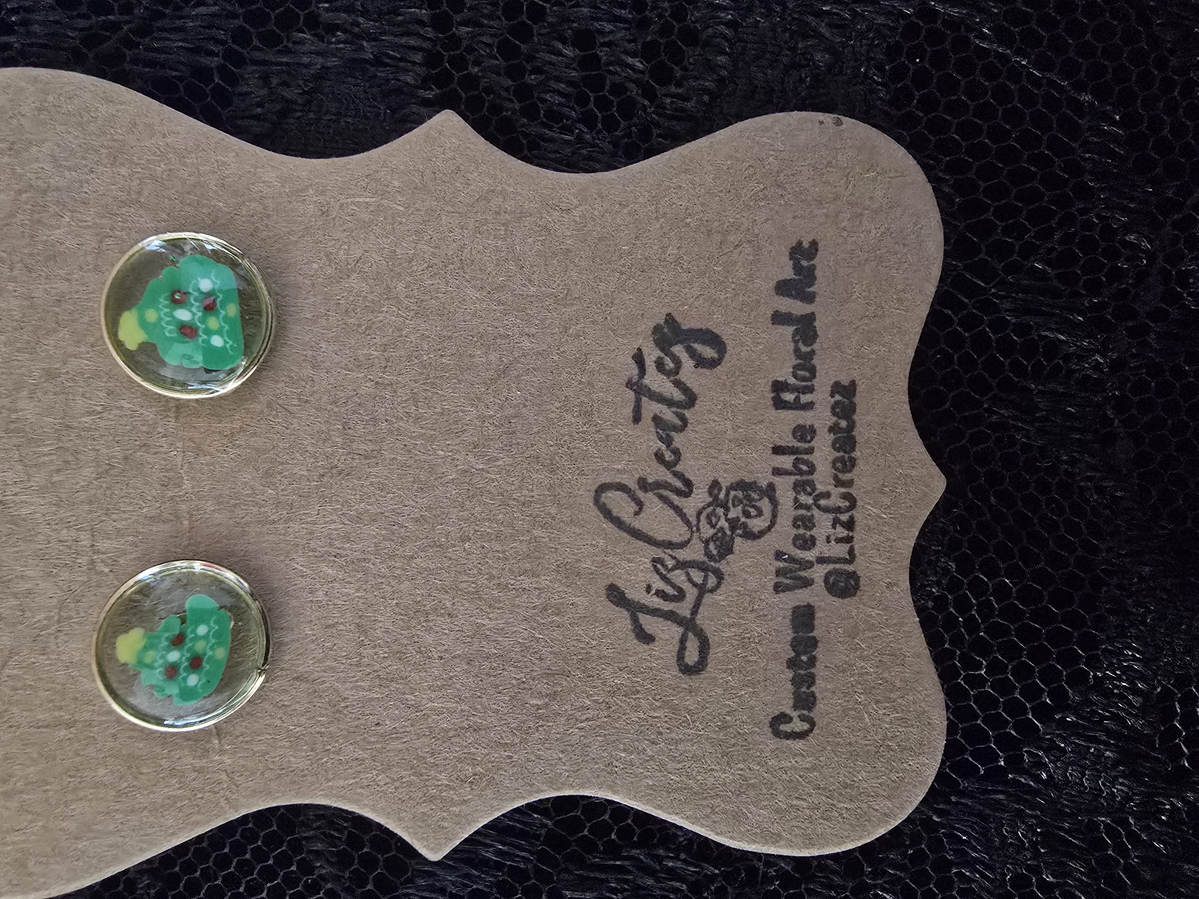 Mini Christmas Tree Stud Earrings