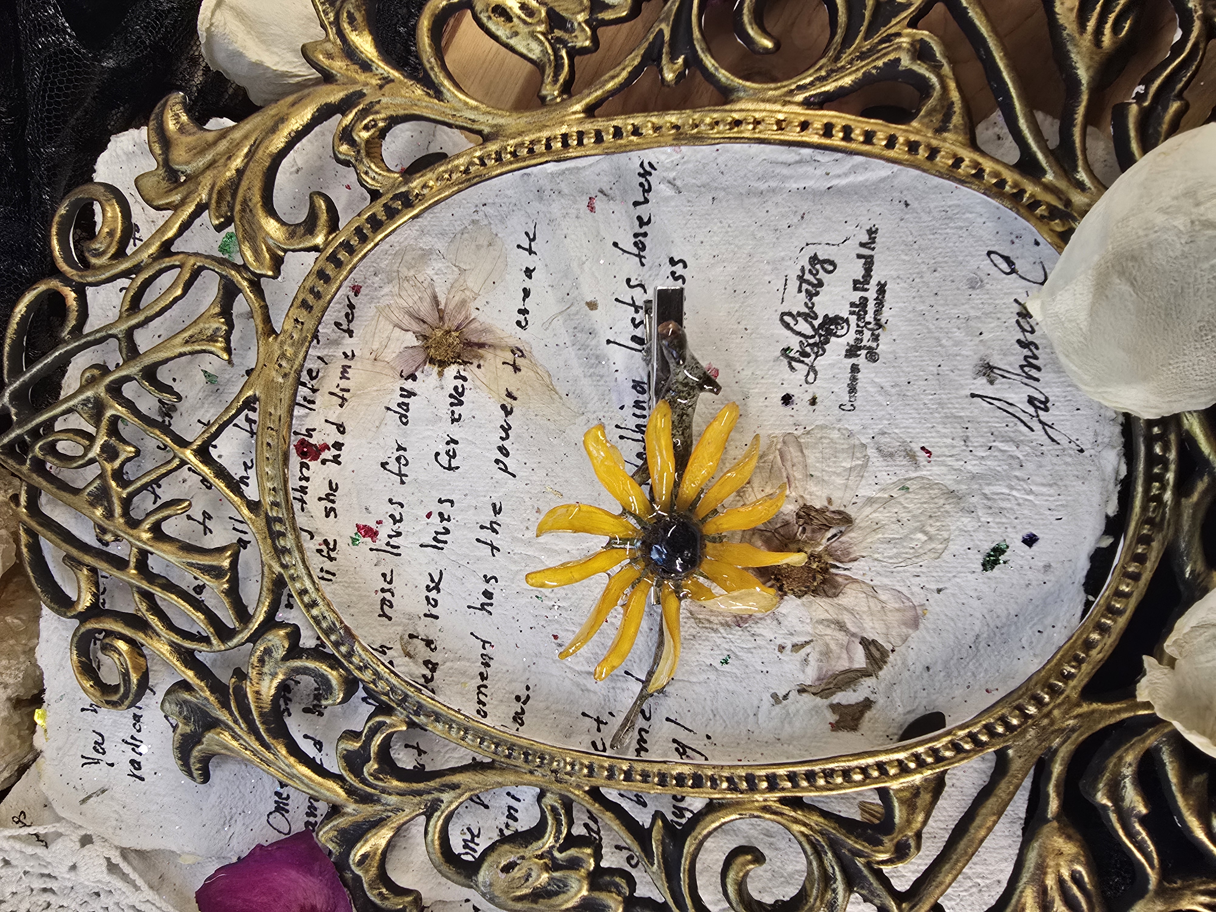 Black-Eyed Susan Hair Pin