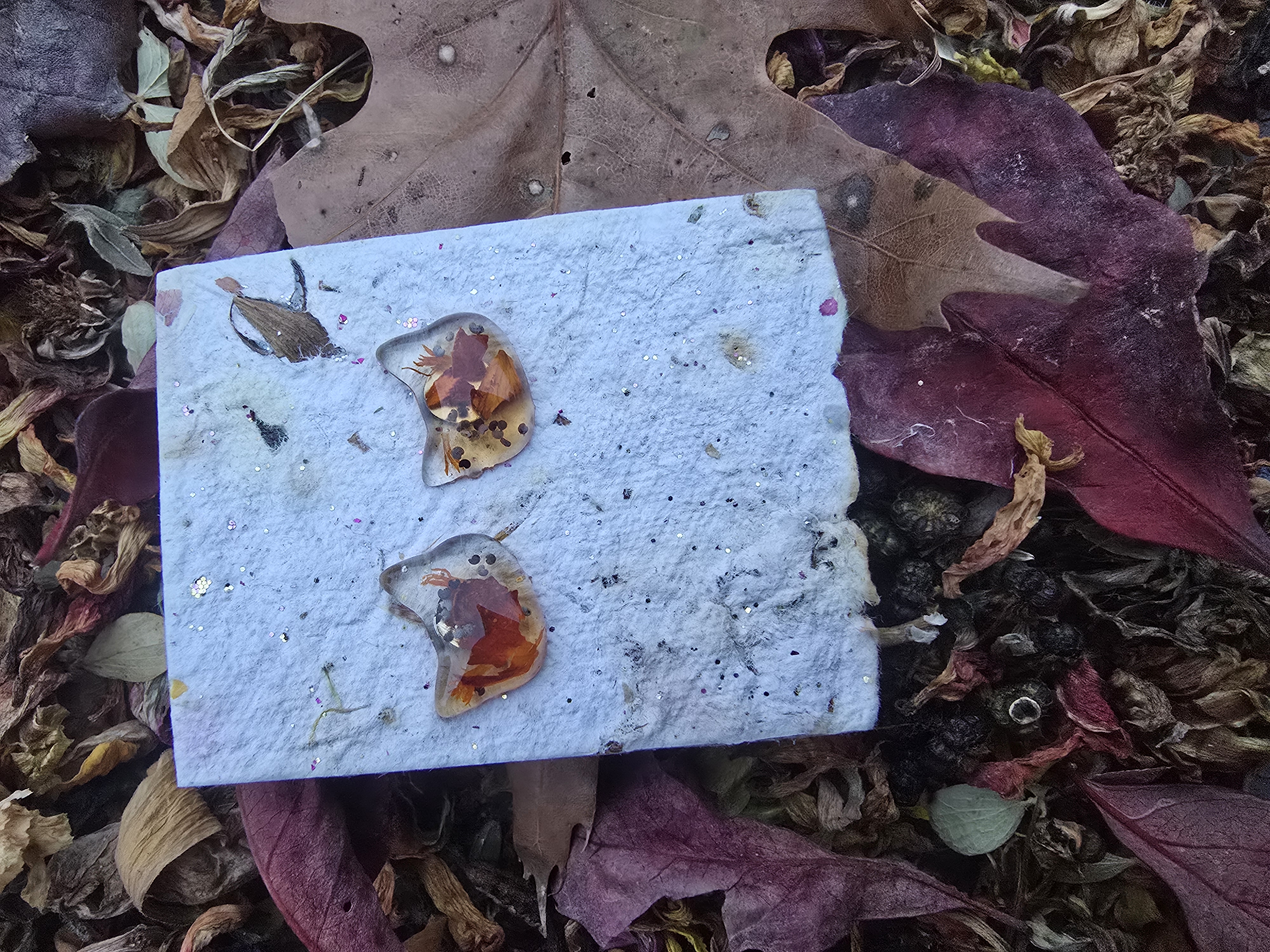 Cute Marigold Cat Fall Studs