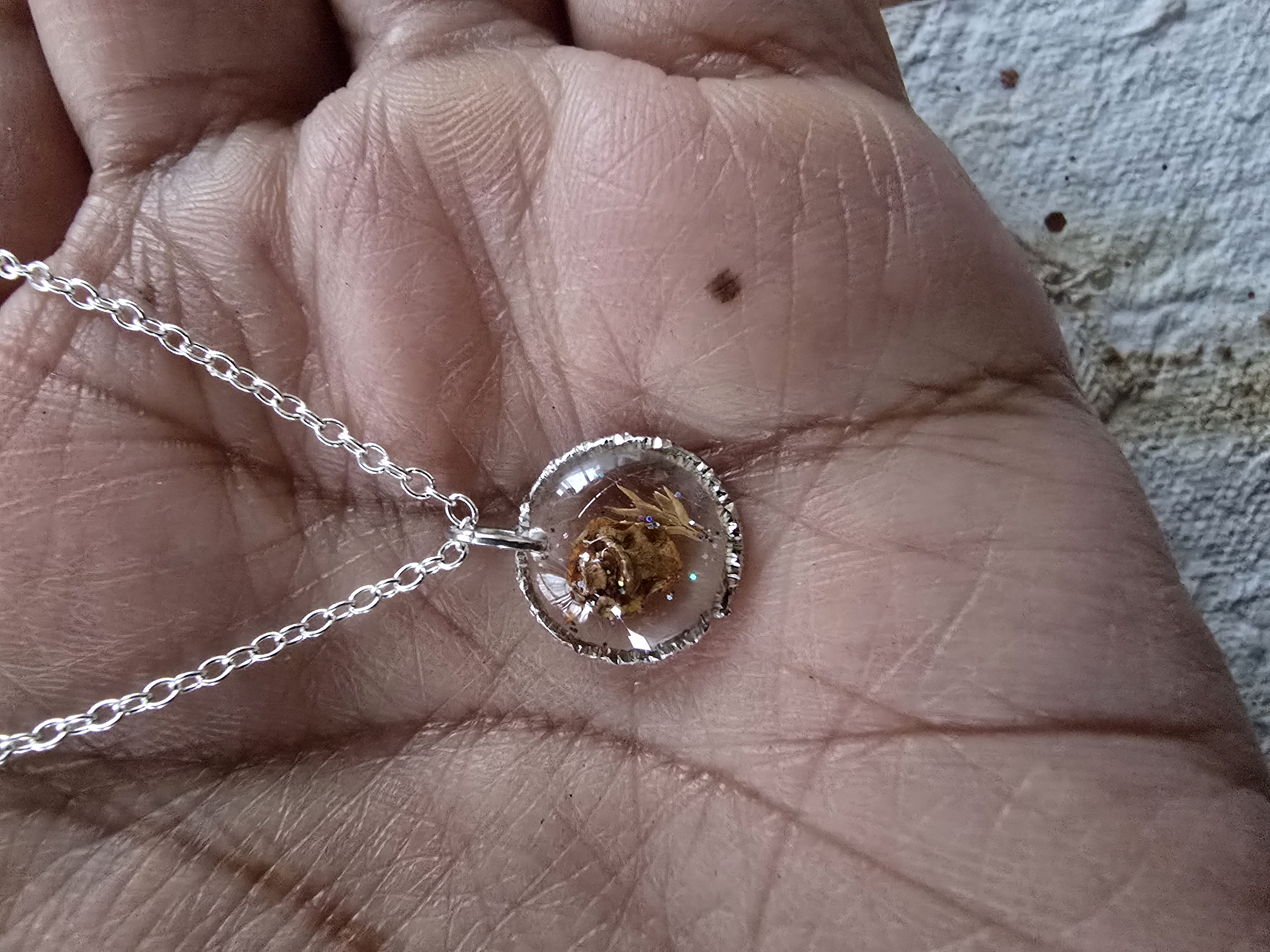 Real Miniature Pinecone Necklace