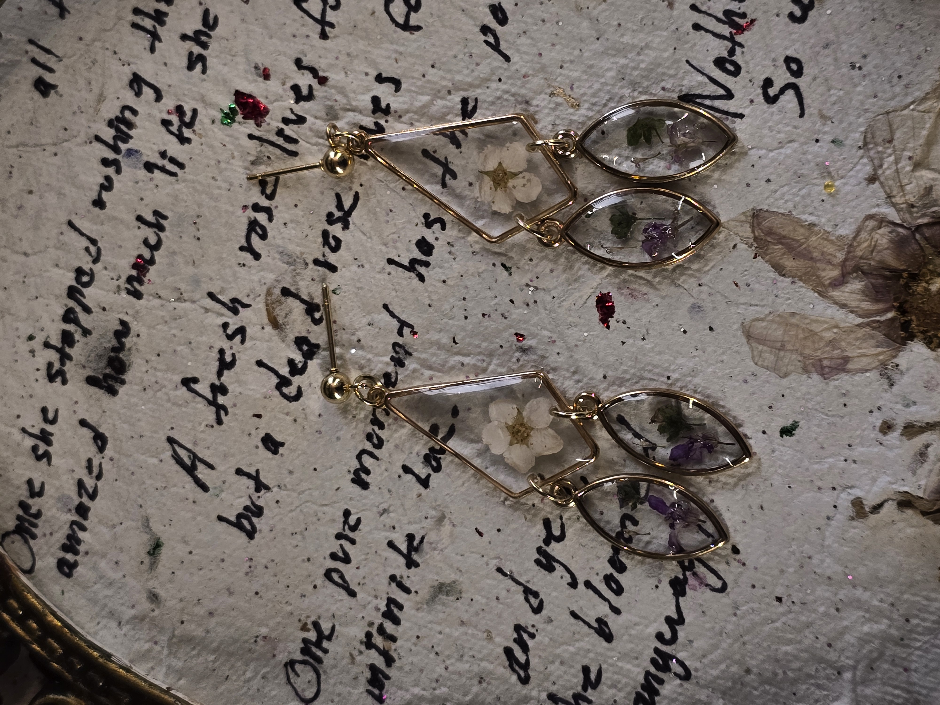 Mixed Tiny Wildflower Dangle Earrings