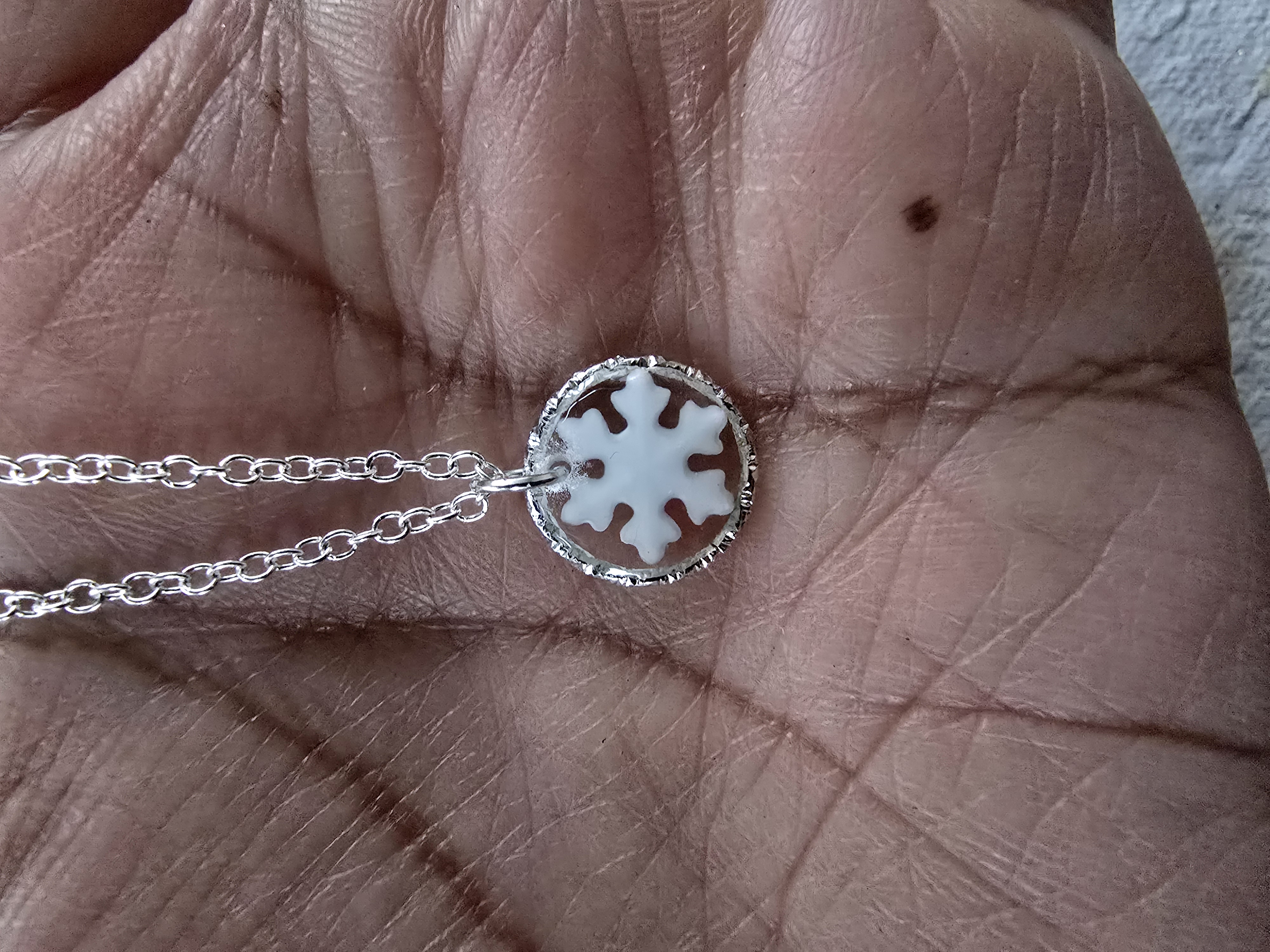 Mini Snowflake Necklace