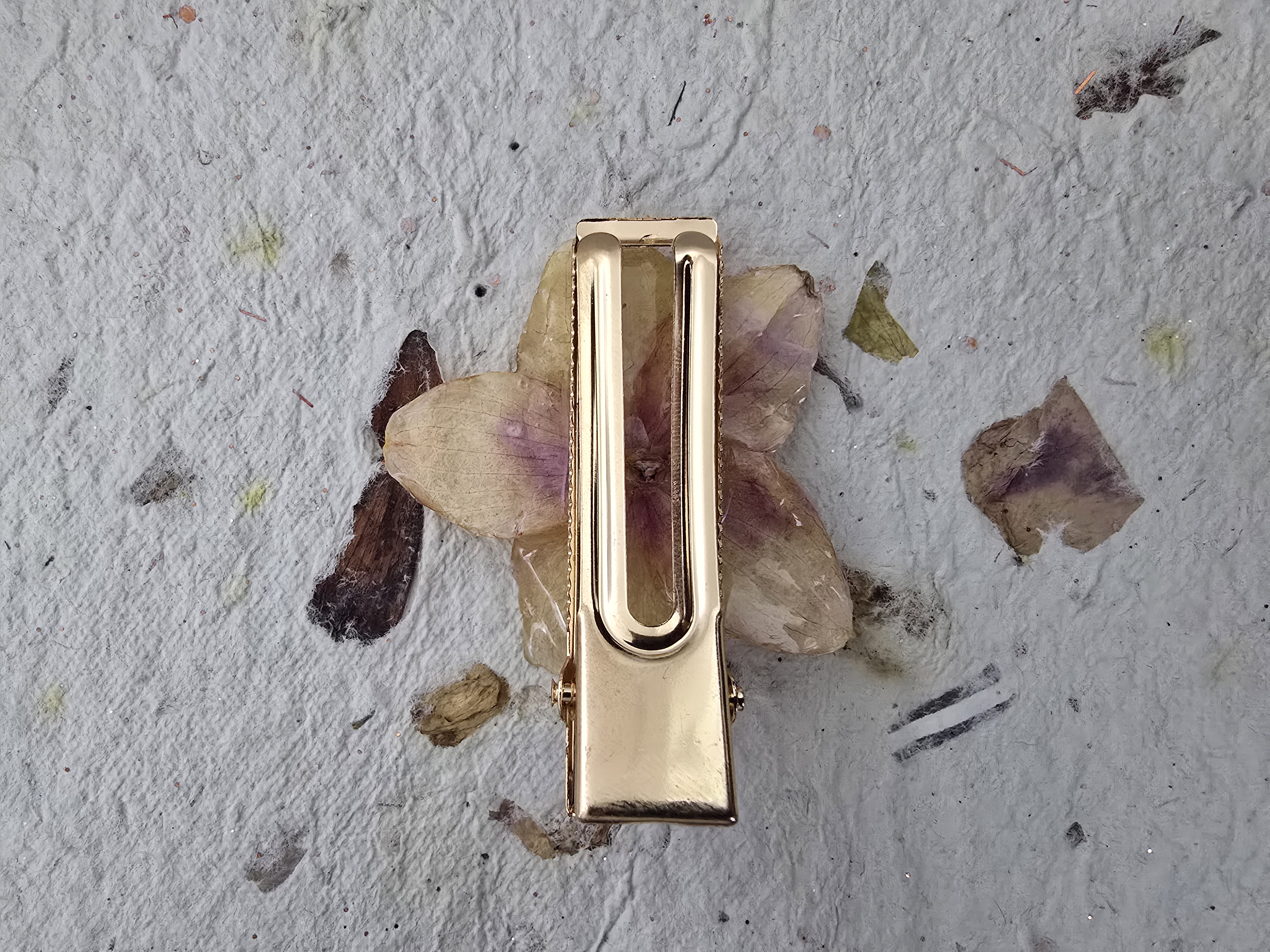Yellow Orchid Hair Clip