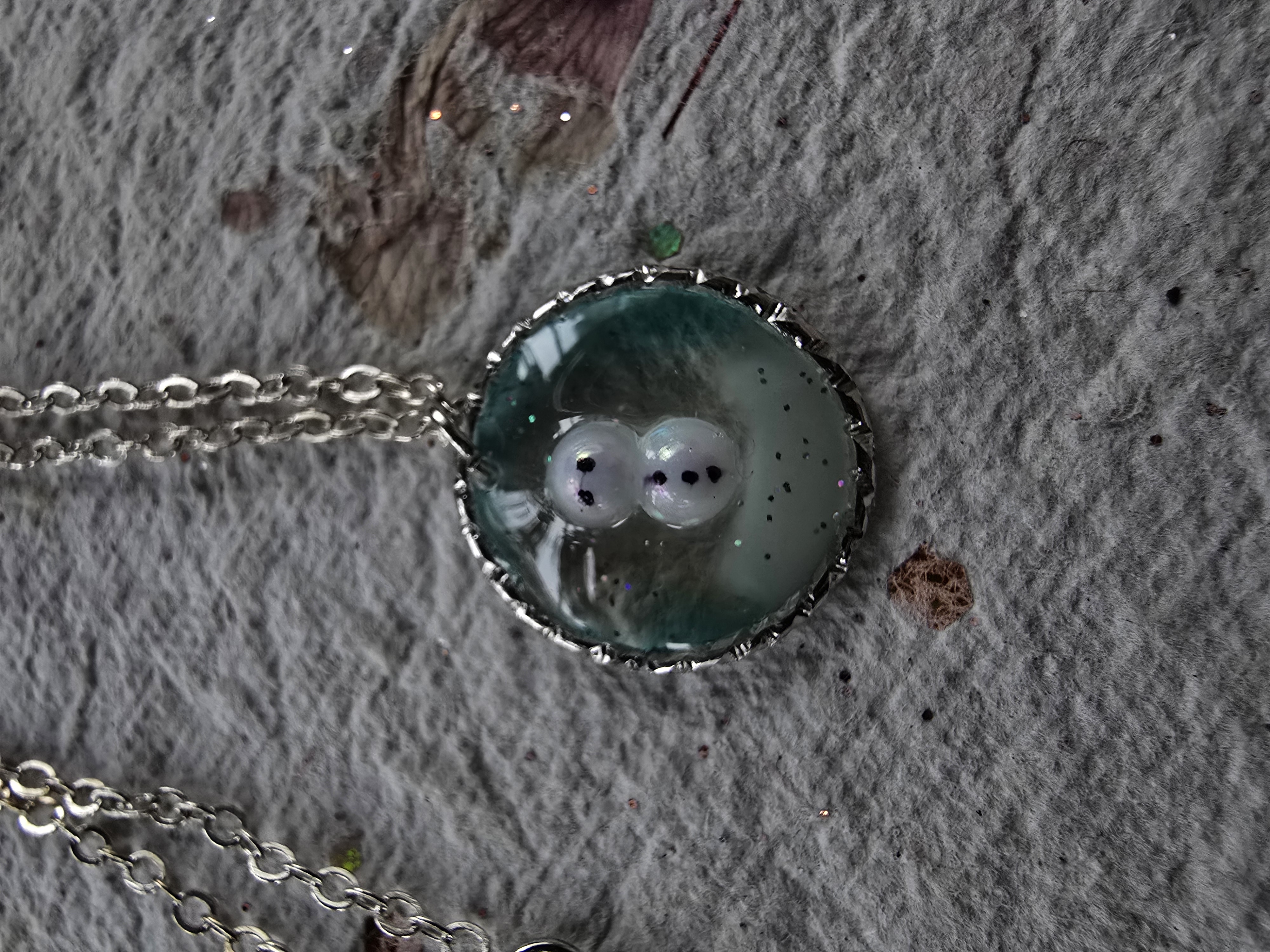 Miniature Snowman Necklace