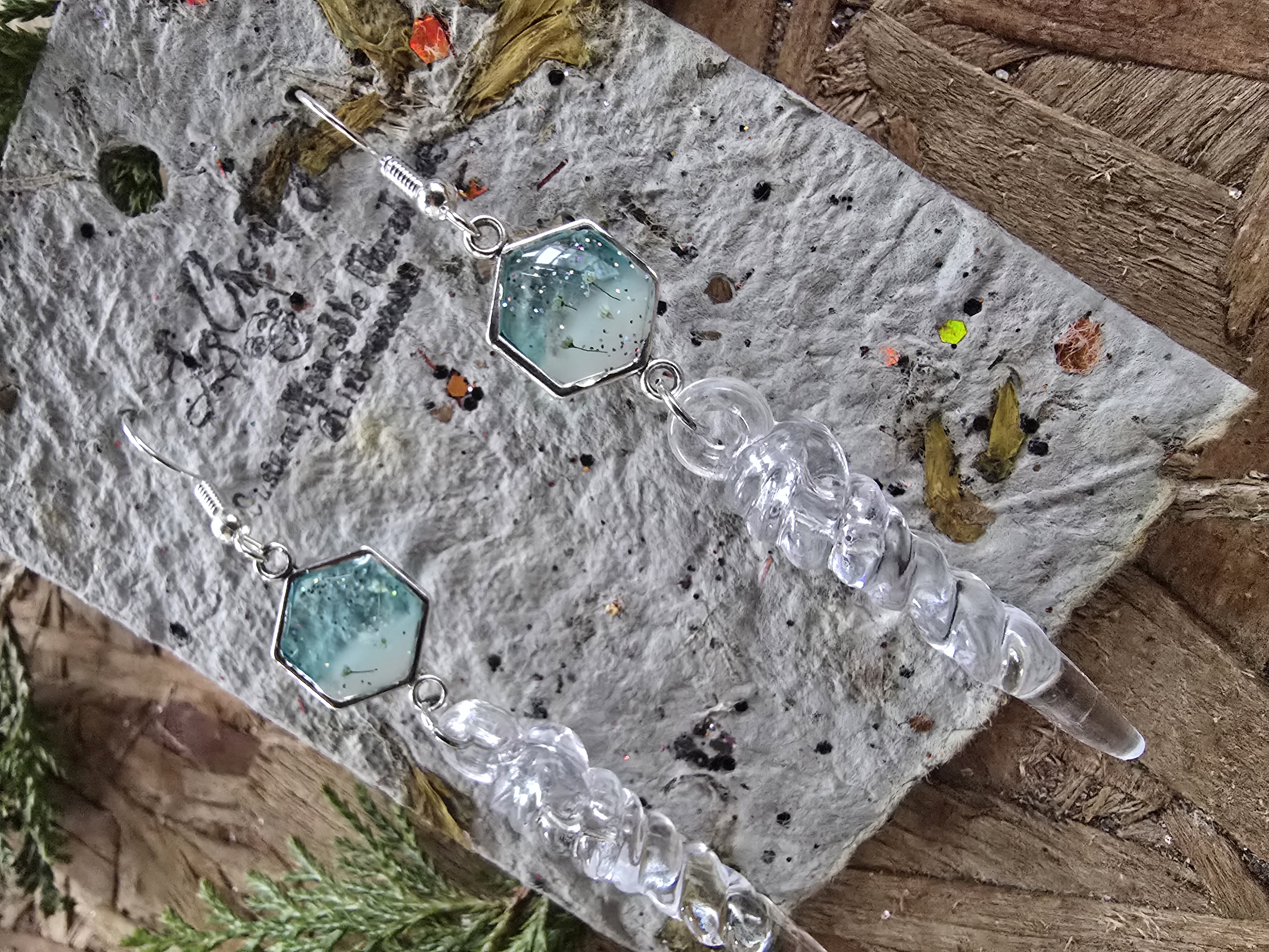 Queen Anne’s Lace Icicles Earrings