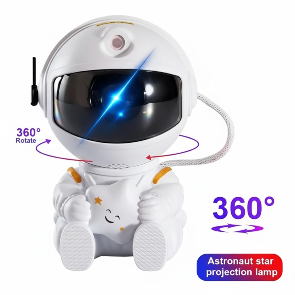 Proyector astronauta con control remoto