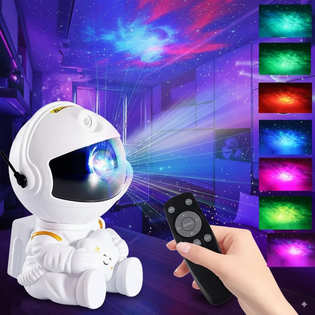 Proyector astronauta con control remoto